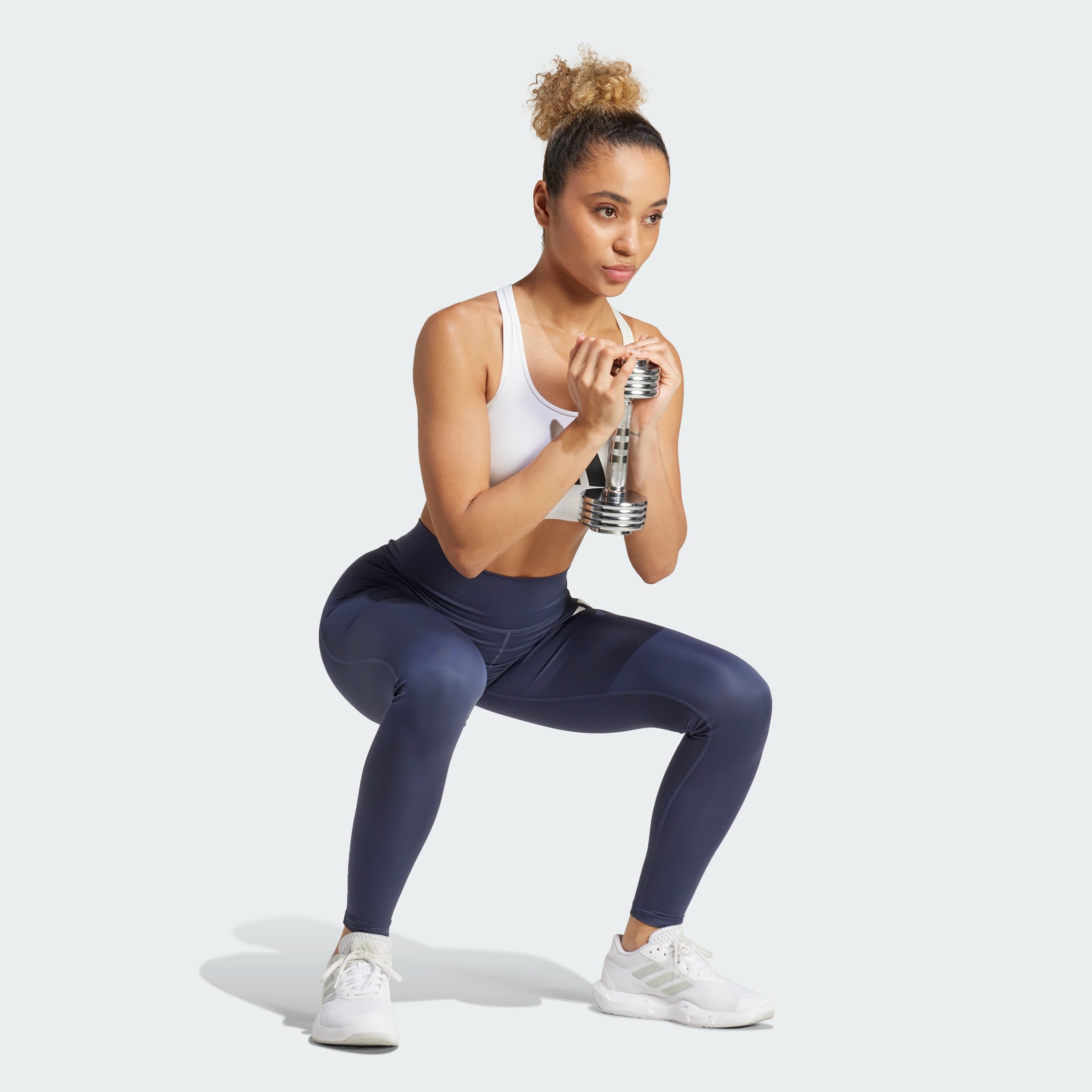 Top Deportivo Powerreact Big Logo Estampado adidas Mujer — imagen 5