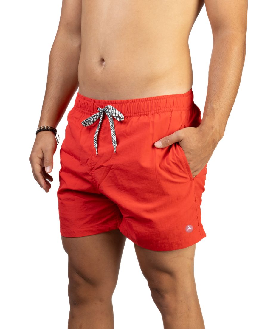 Short De Baño Atlét Liso De Hombre