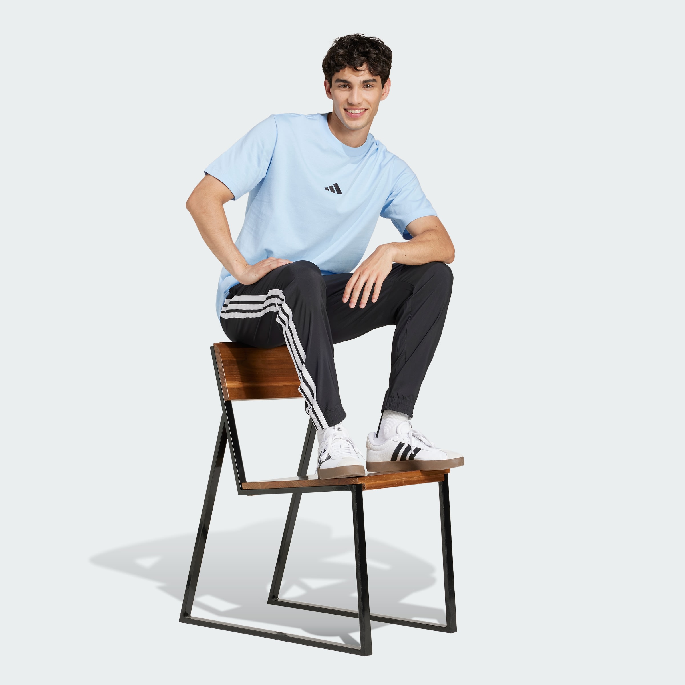 Pantalón Essentials 3 Tiras Tejido adidas Hombre — imagen 5