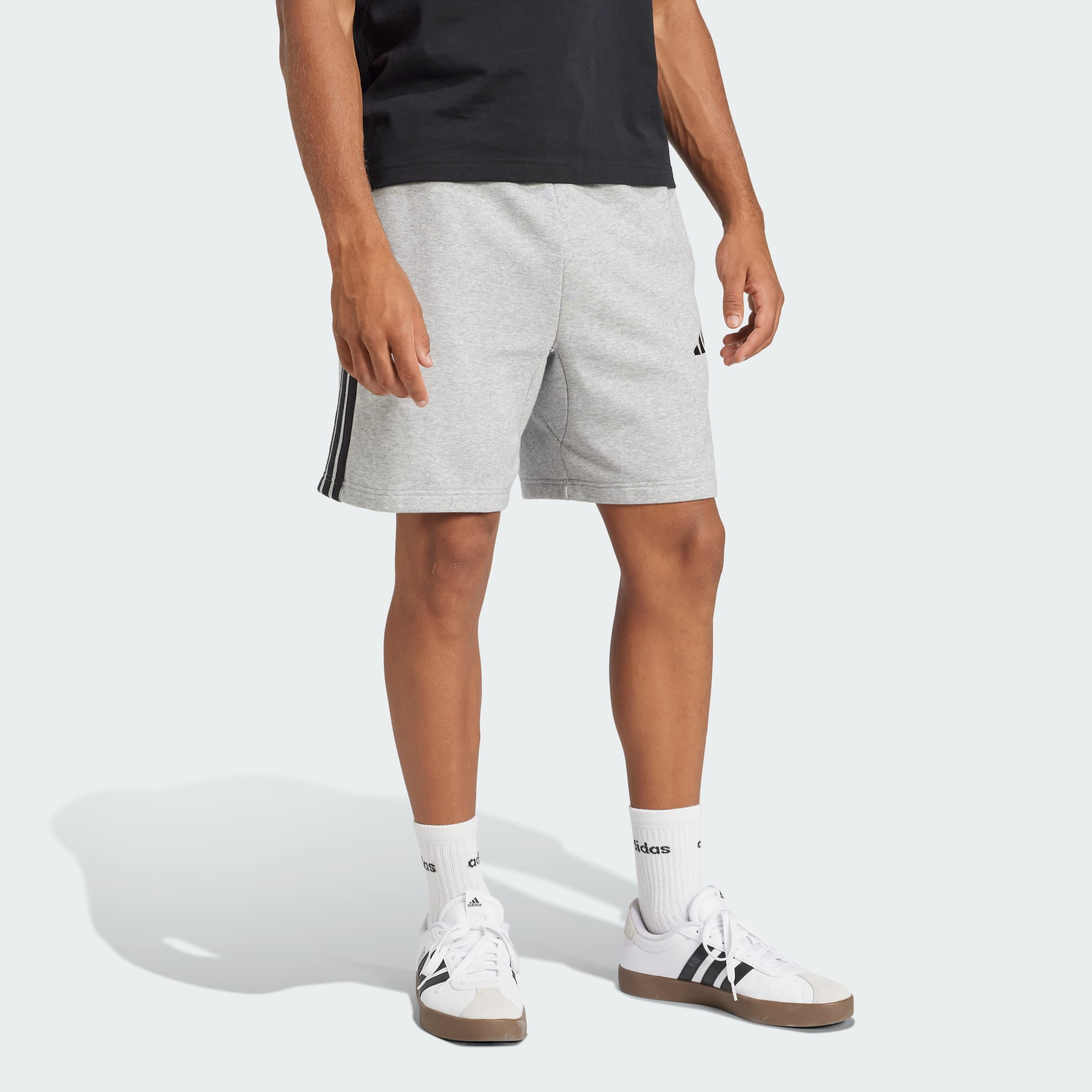 Shorts Essential 3 Tiras Felpa Francesa adidas Hombre — imagen 5