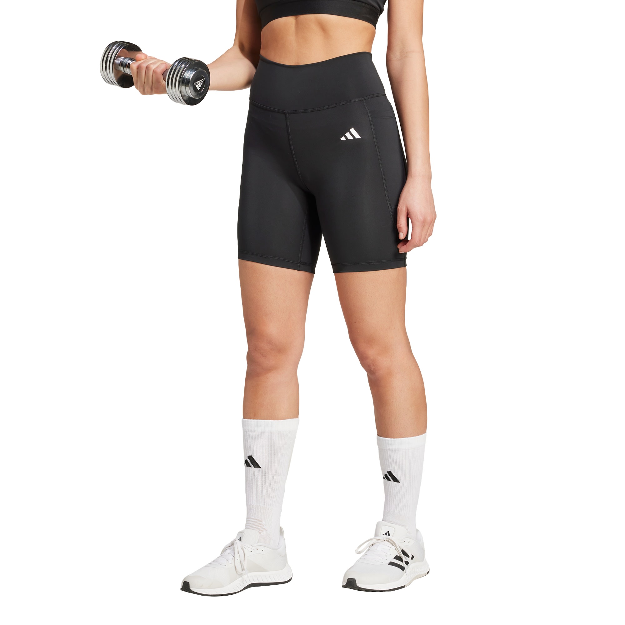 Calzas Cortas Optime Essentials Stash Pocket 7 Pulgadas adidas Mujer — imagen 2