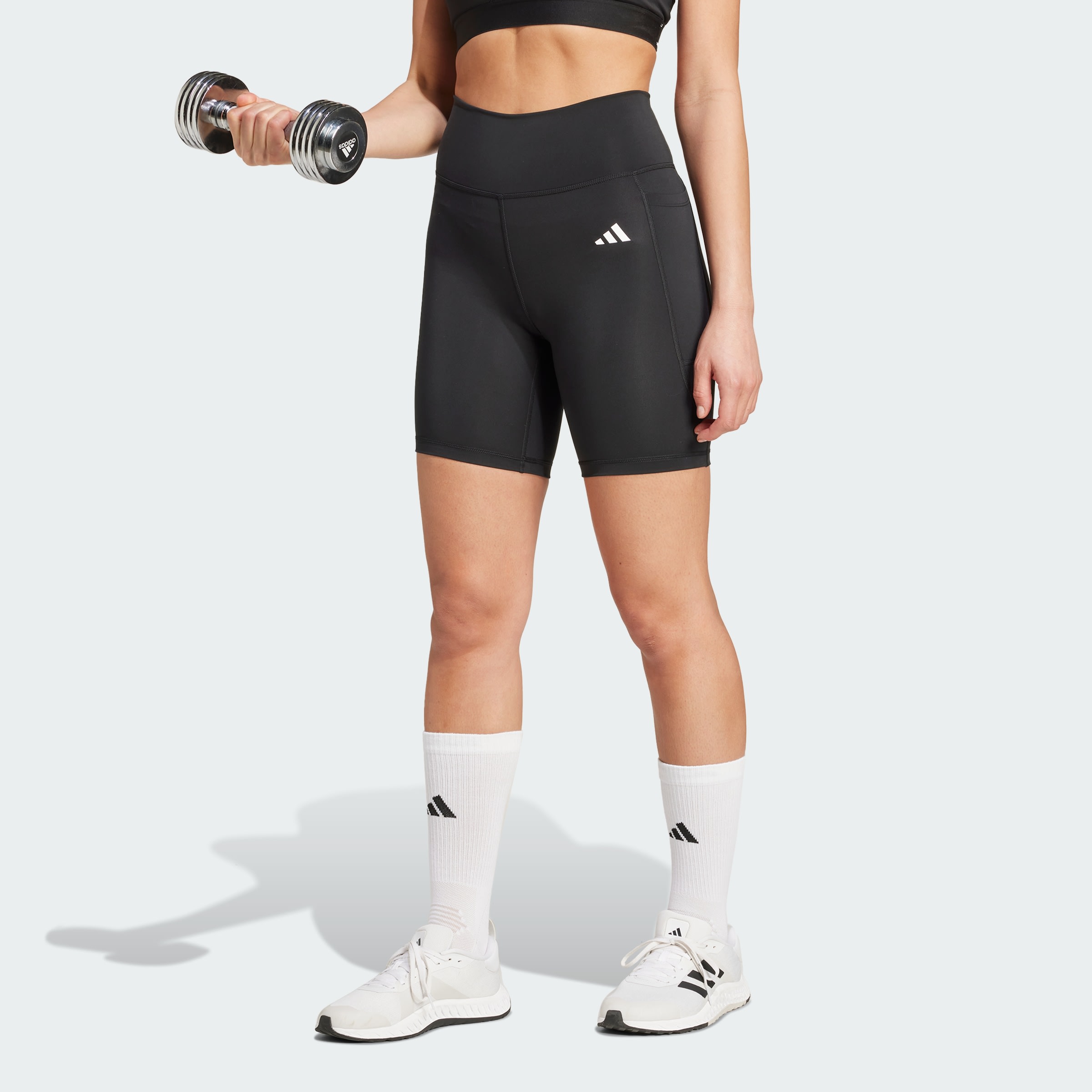 Calzas Cortas Optime Essentials Stash Pocket 7 Pulgadas adidas Mujer — imagen 4