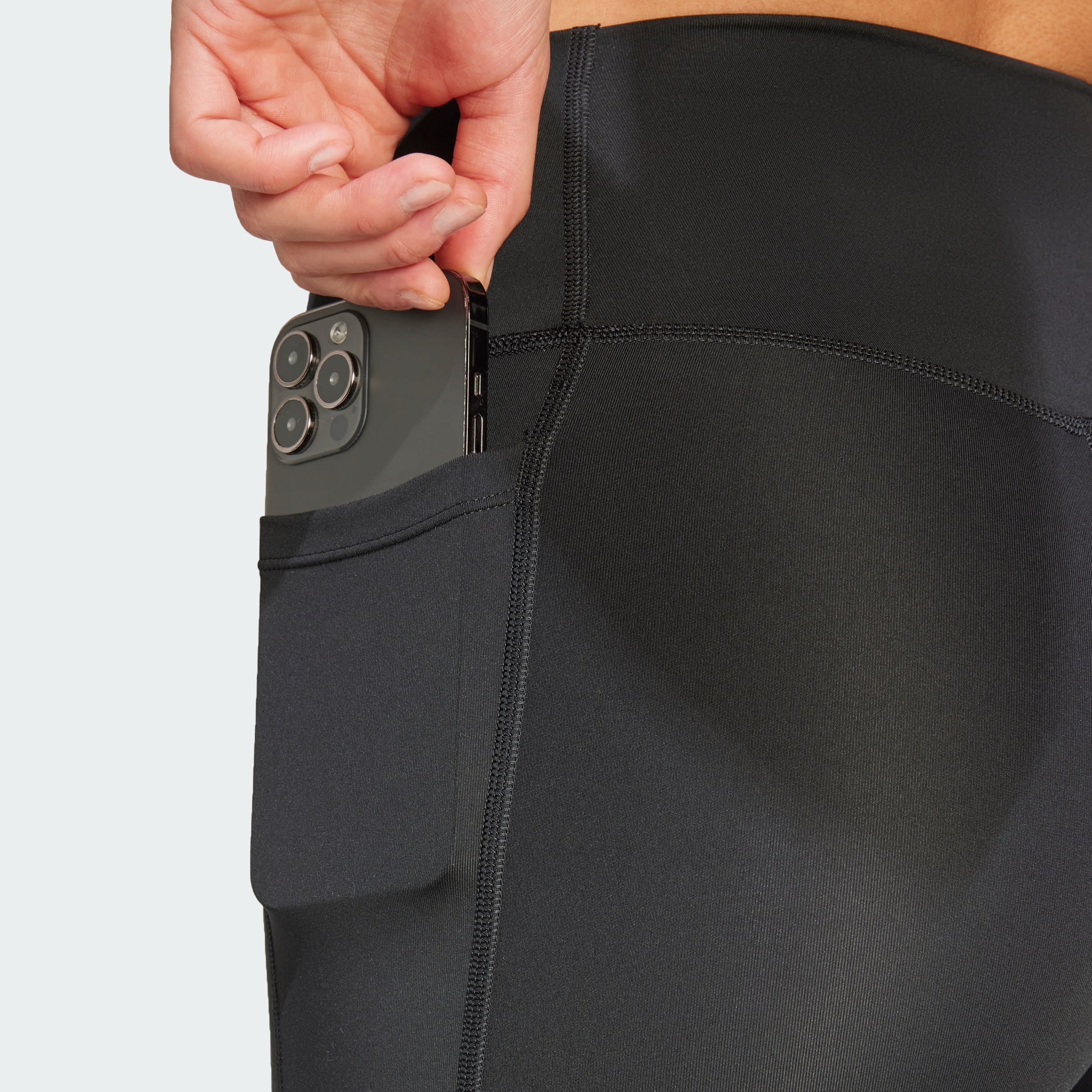 Calzas Cortas Optime Essentials Stash Pocket 7 Pulgadas adidas Mujer — imagen 7