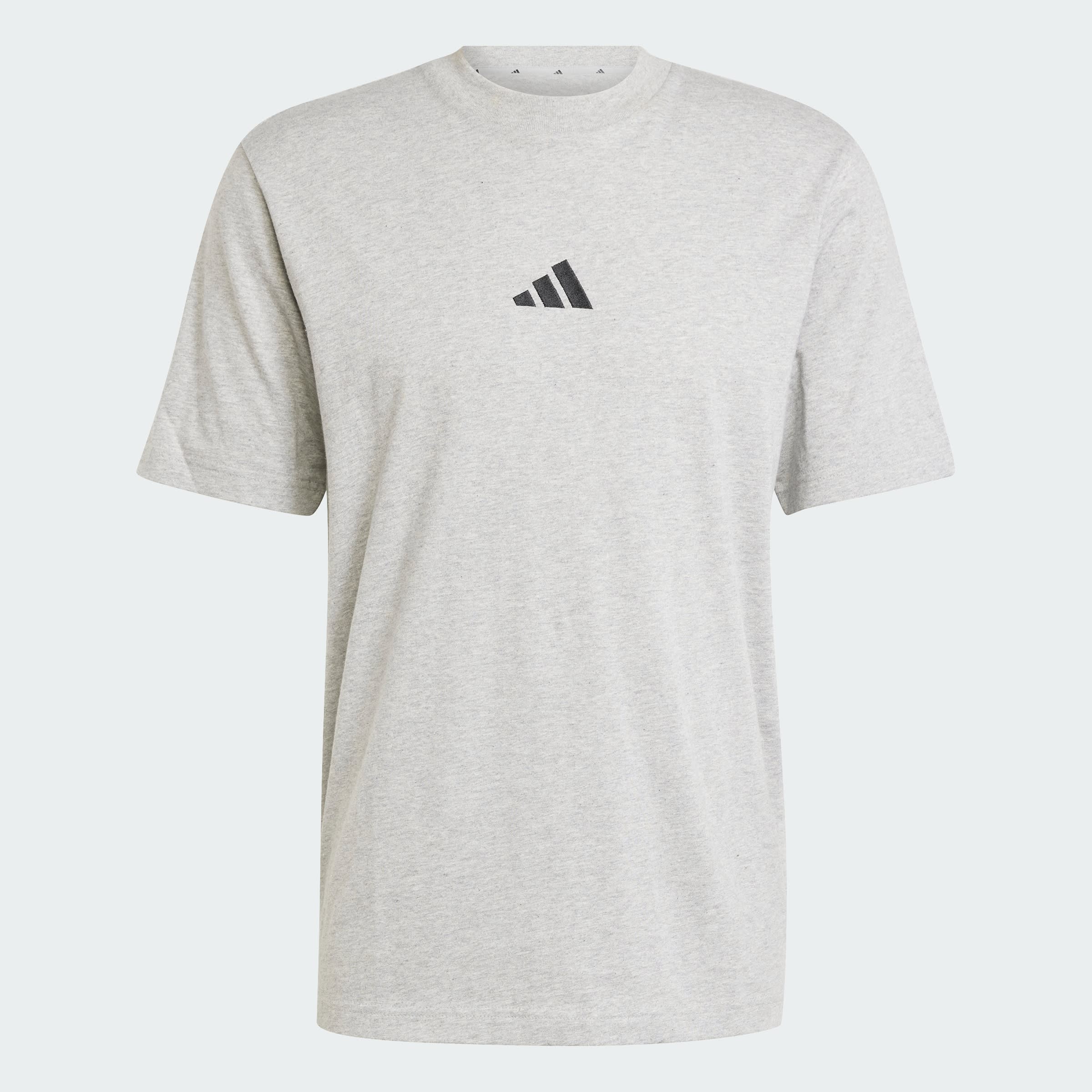 Remera Playera Essentials Logo Pequeño Tejido Jersey adidas Hombre — imagen 3