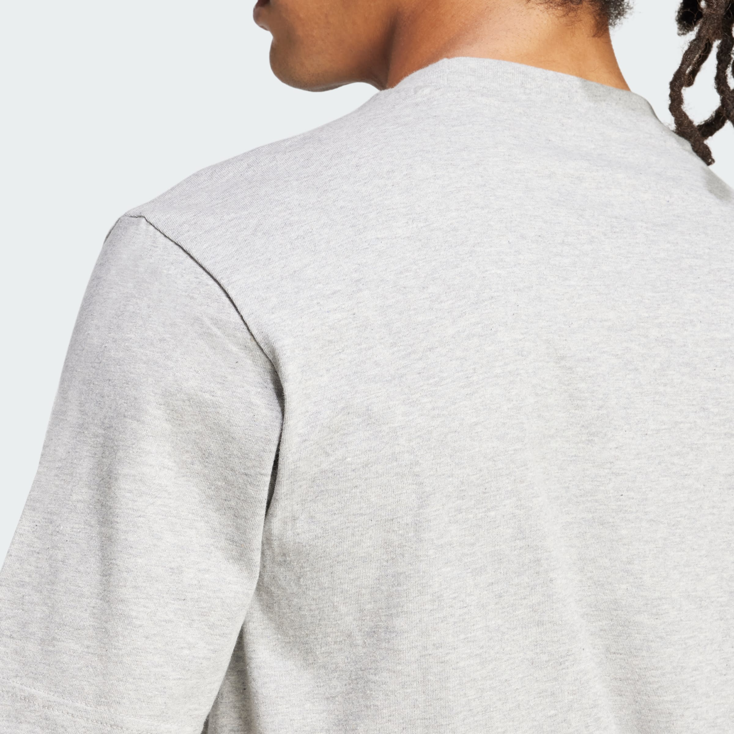 Remera Playera Essentials Logo Pequeño Tejido Jersey adidas Hombre — imagen 7
