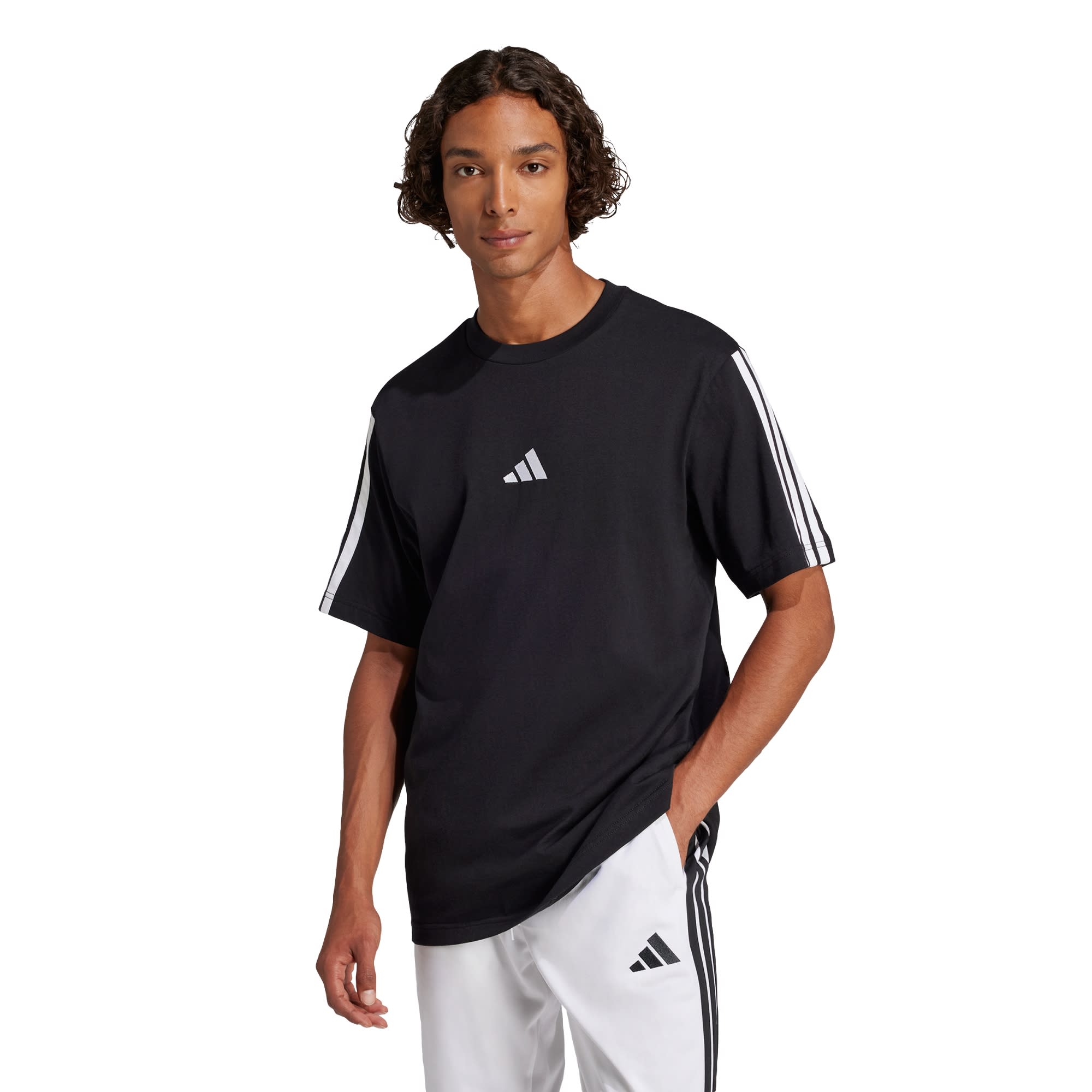 Remera Essentials 3 Tiras Tejido Jersey adidas Hombre — imagen 2