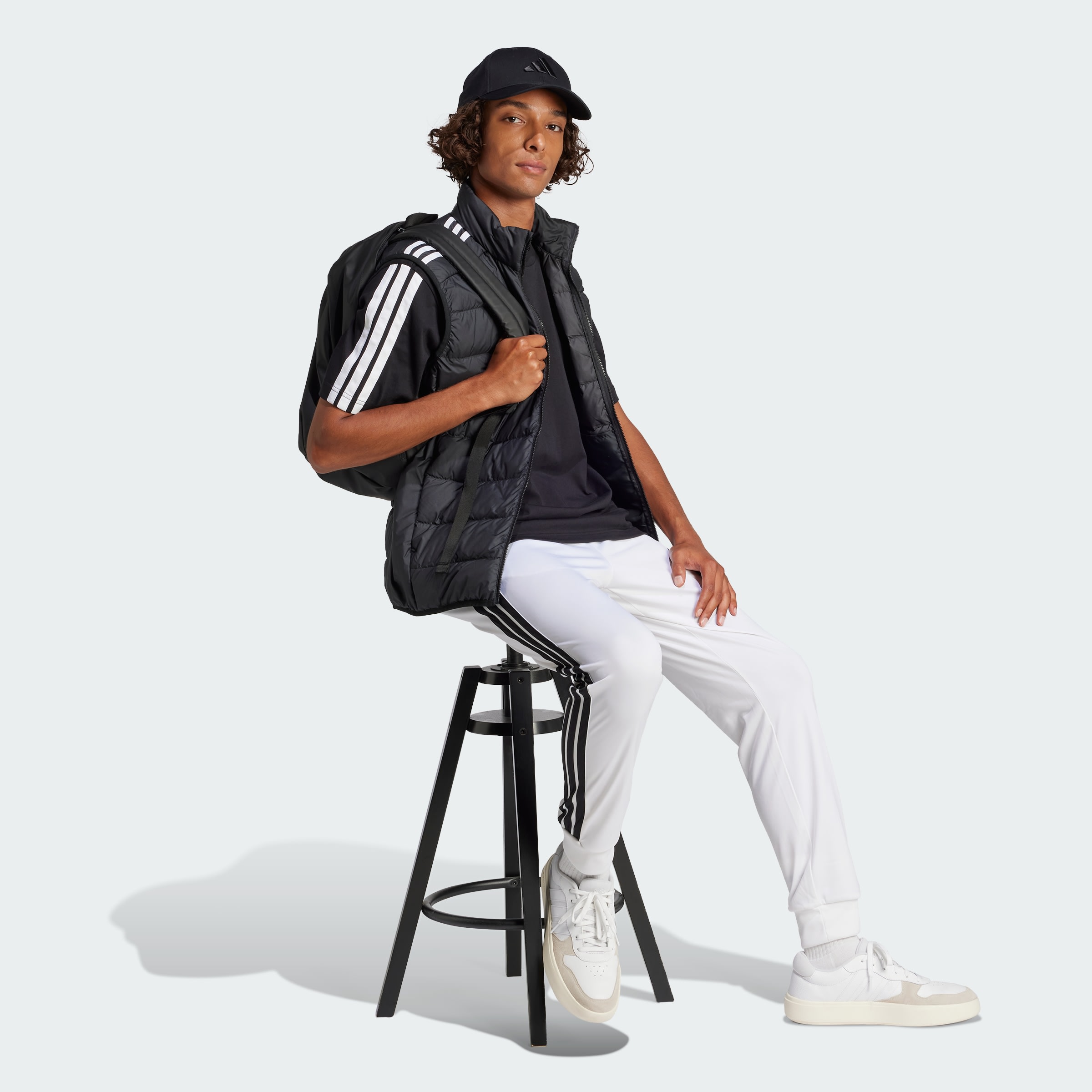 Remera Essentials 3 Tiras Tejido Jersey adidas Hombre — imagen 5