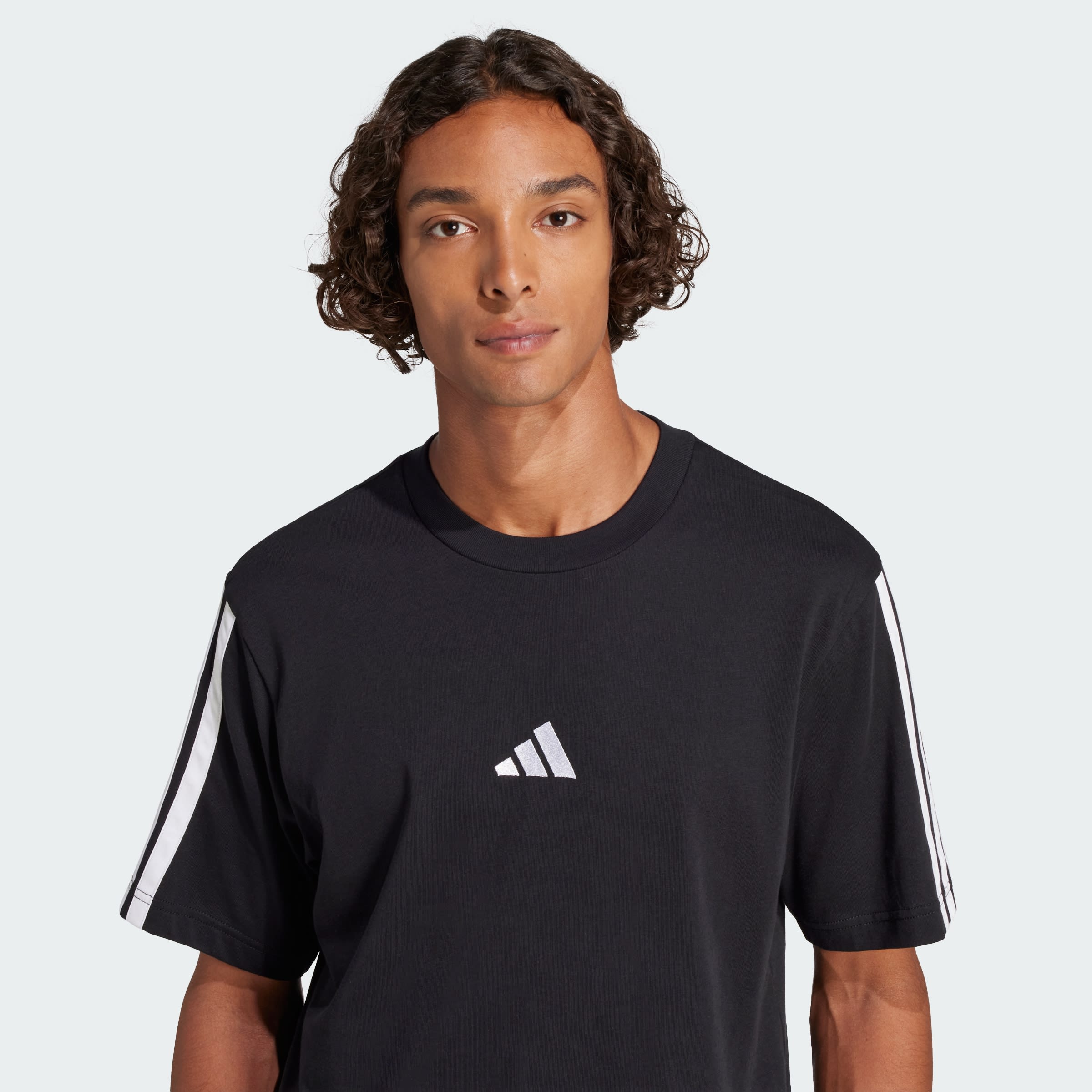 Remera Essentials 3 Tiras Tejido Jersey adidas Hombre — imagen 7