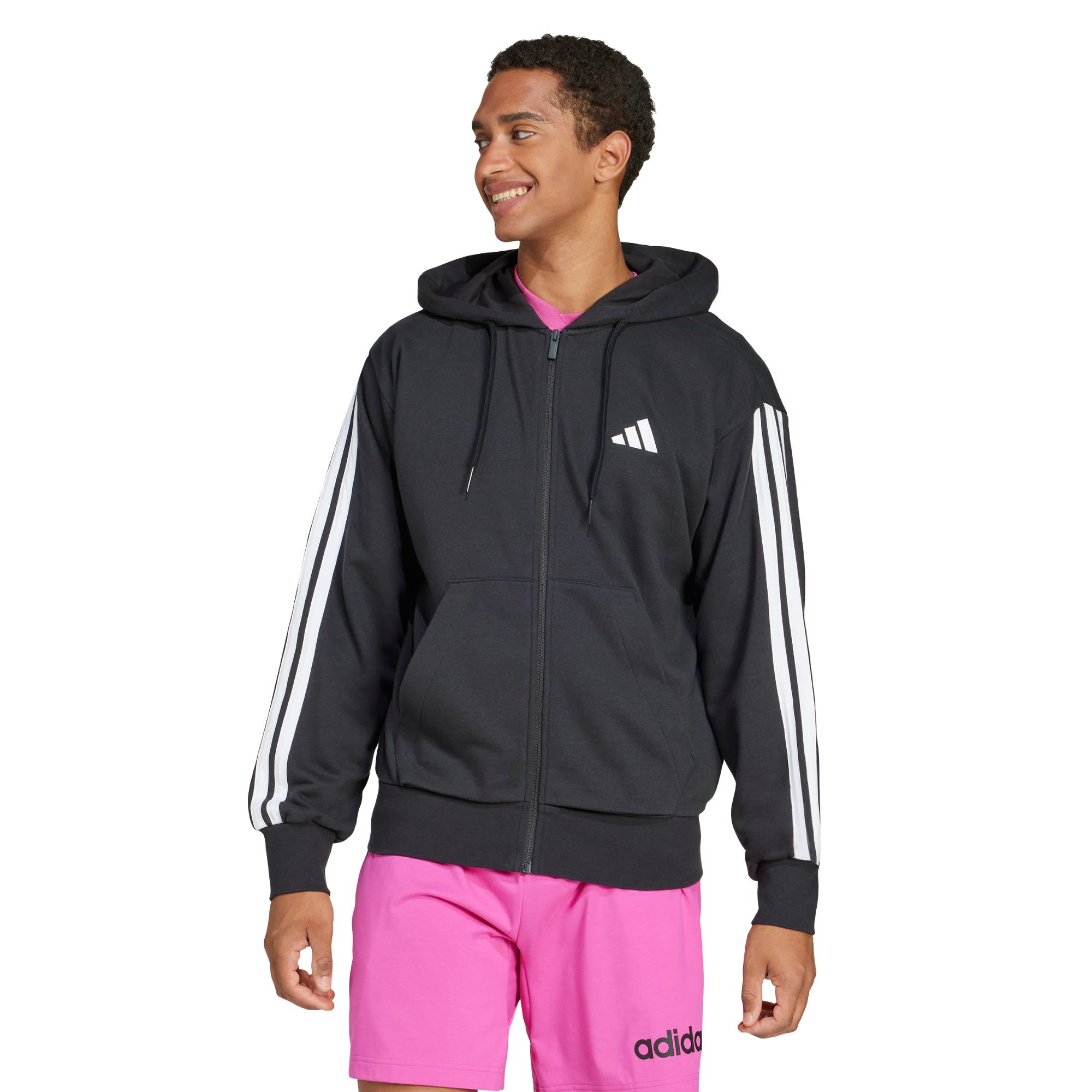 Campera Essentials 3 Tiras Felpa Francesa adidas Hombre — imagen 2