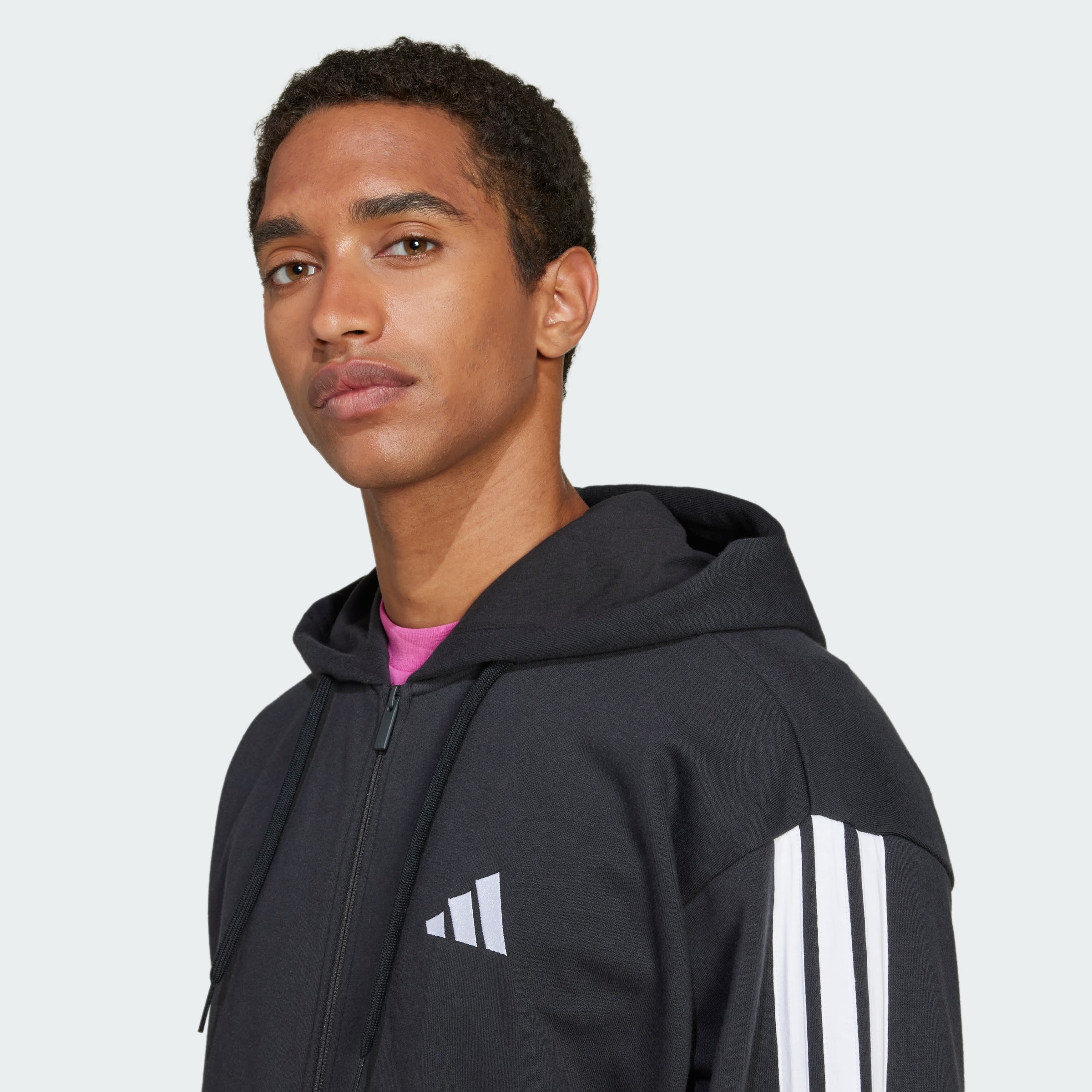 Campera Essentials 3 Tiras Felpa Francesa adidas Hombre — imagen 6