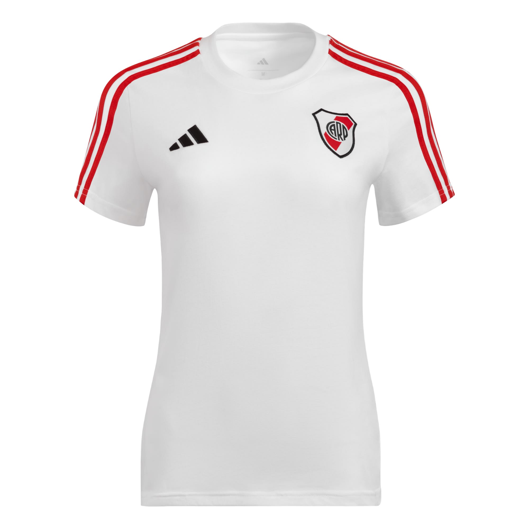 Remera River Plate 3 Tiras adidas Mujer