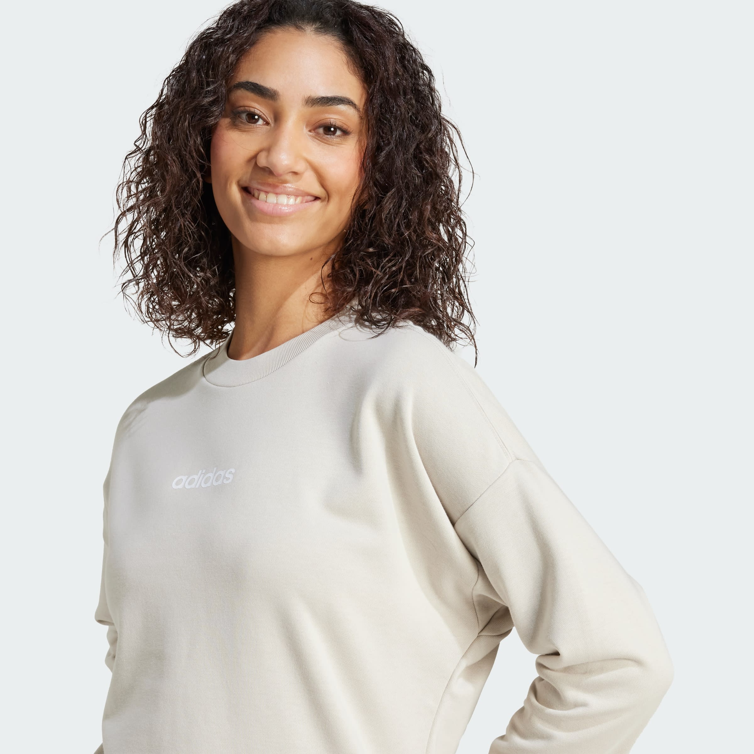 Buzo Essentials Linear Felpa Francesa adidas Mujer — imagen 6