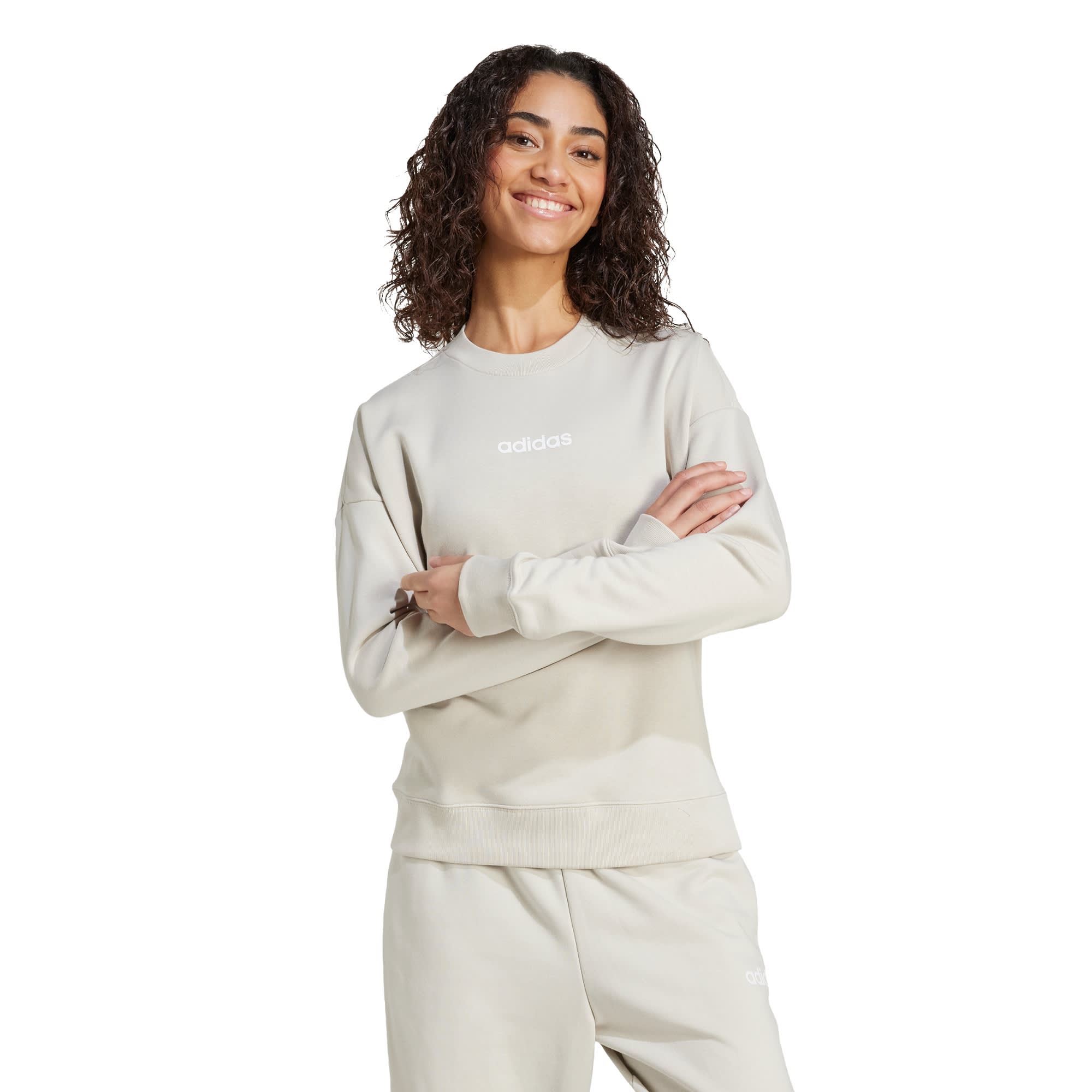 Buzo Essentials Linear Felpa Francesa adidas Mujer — imagen 2
