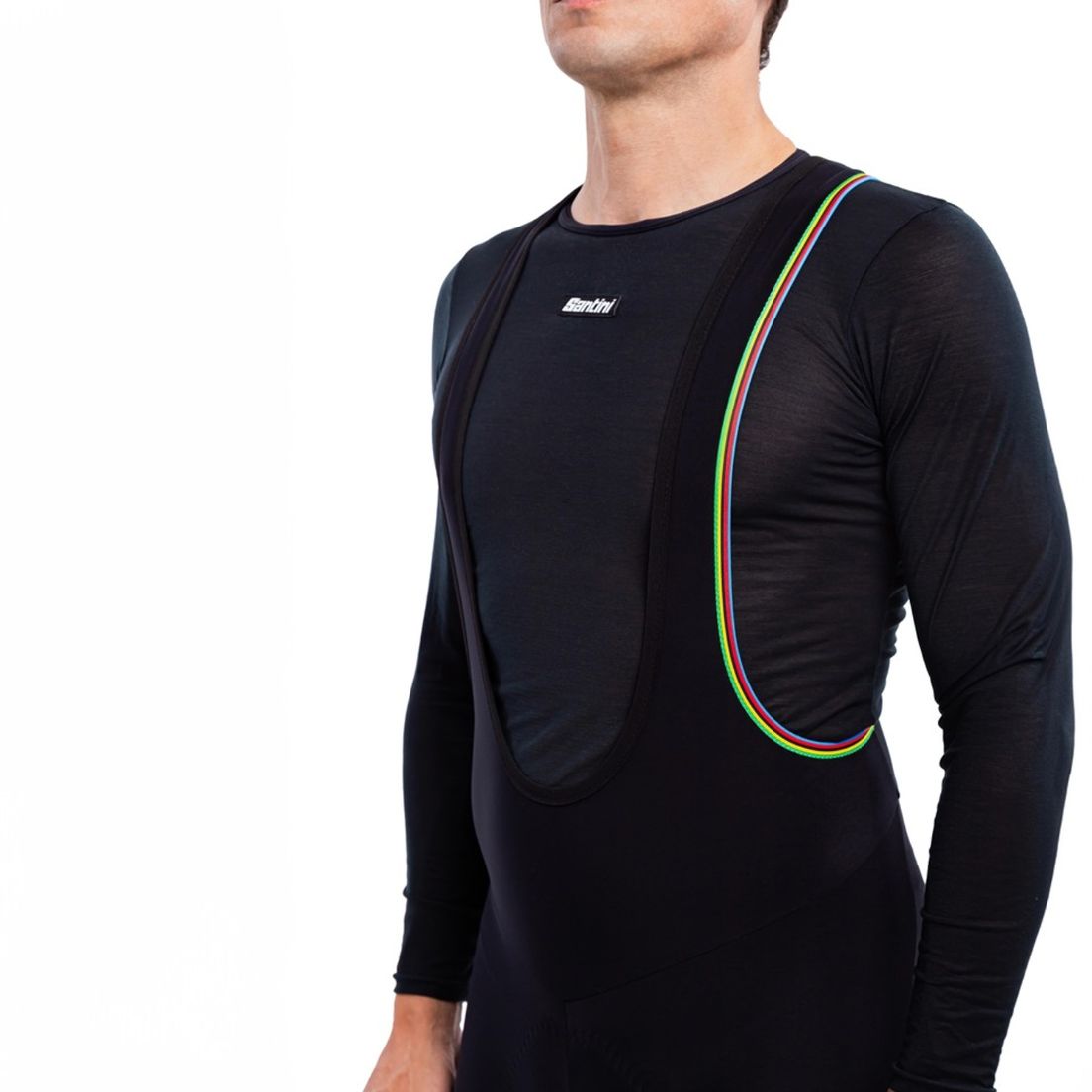 Calza De Ciclismo Santini Rainbow Official UCI De Hombre — imagen 4