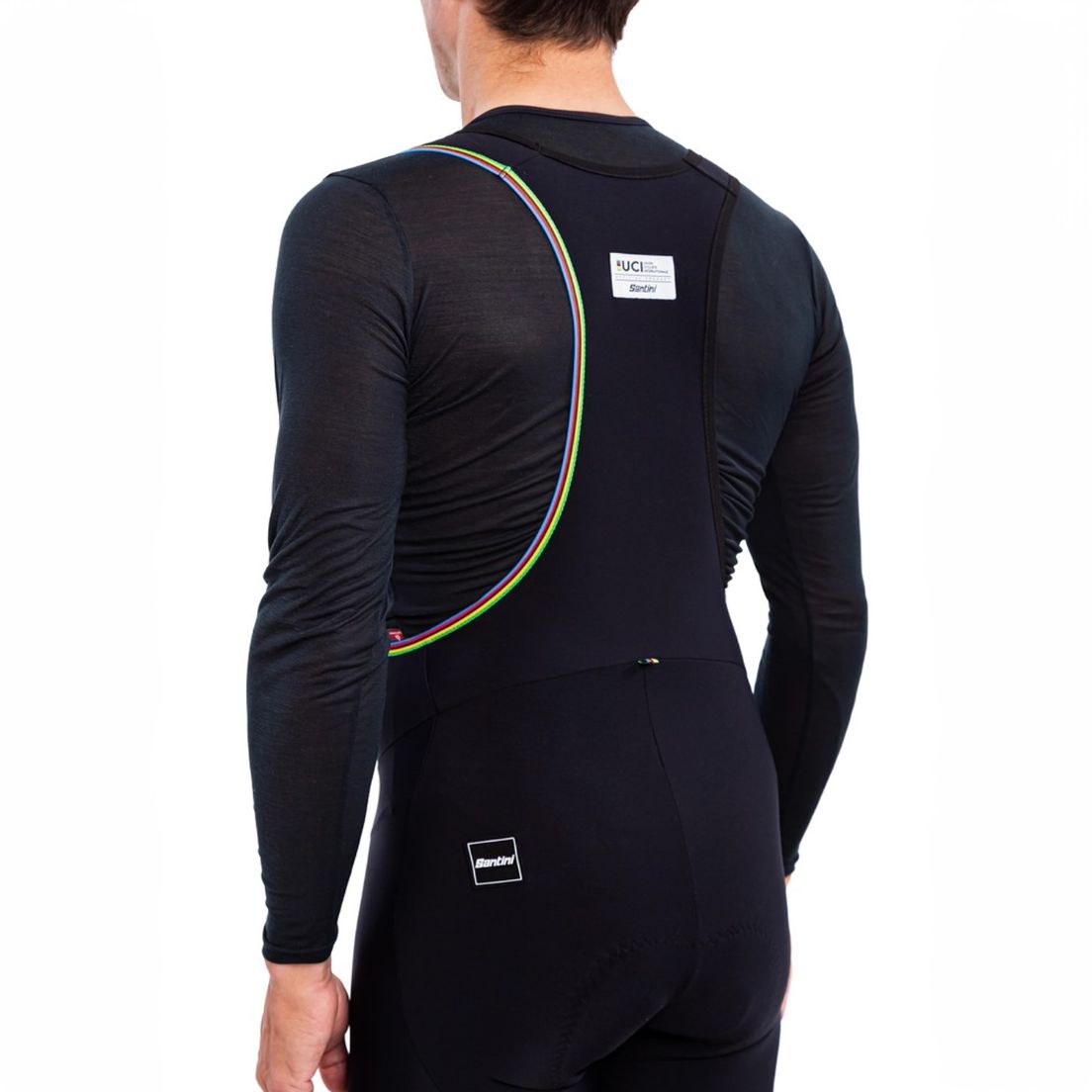 Calza De Ciclismo Santini Rainbow Official UCI De Hombre — imagen 5