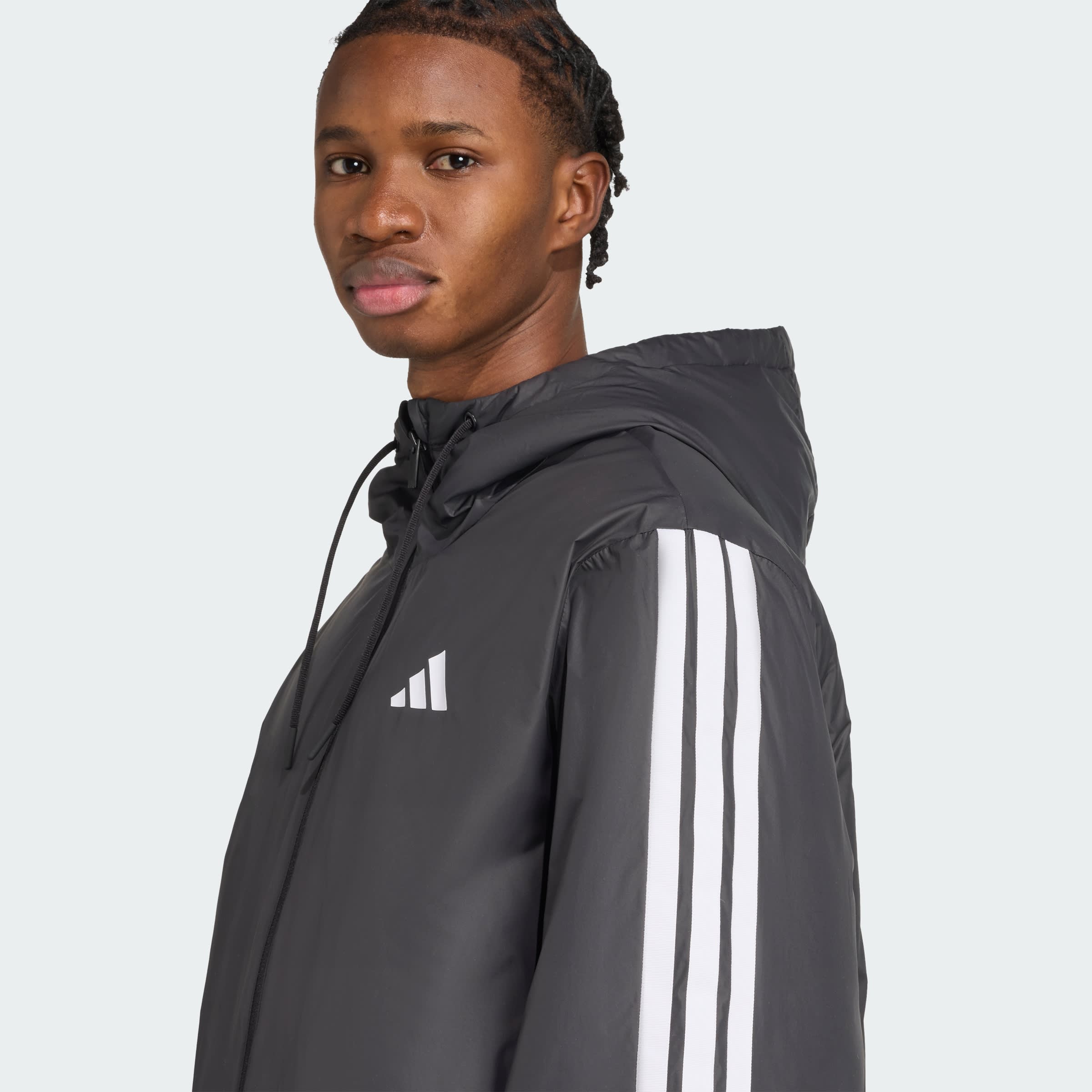 Campera térmica con capucha de 3 Tiras Essentials CLIMAWARM adidas Hombre — imagen 6
