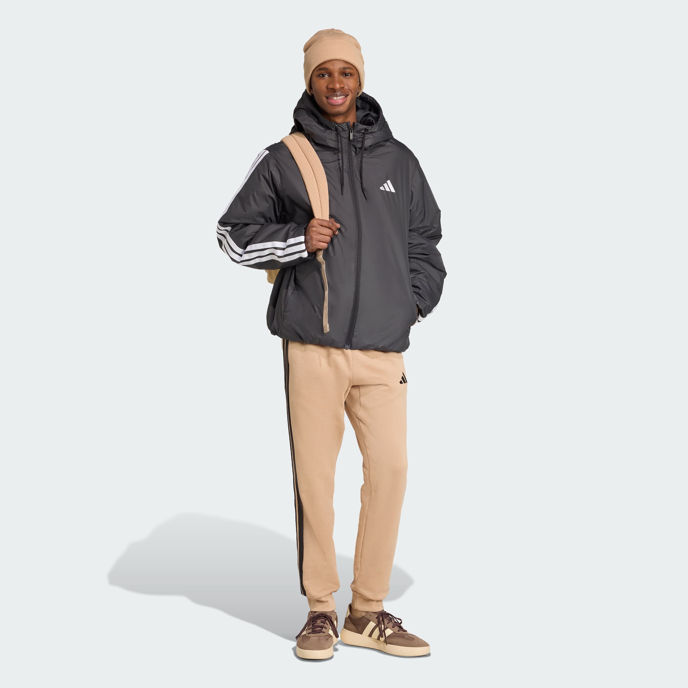 Campera térmica con capucha de 3 Tiras Essentials CLIMAWARM adidas Hombre — imagen 5