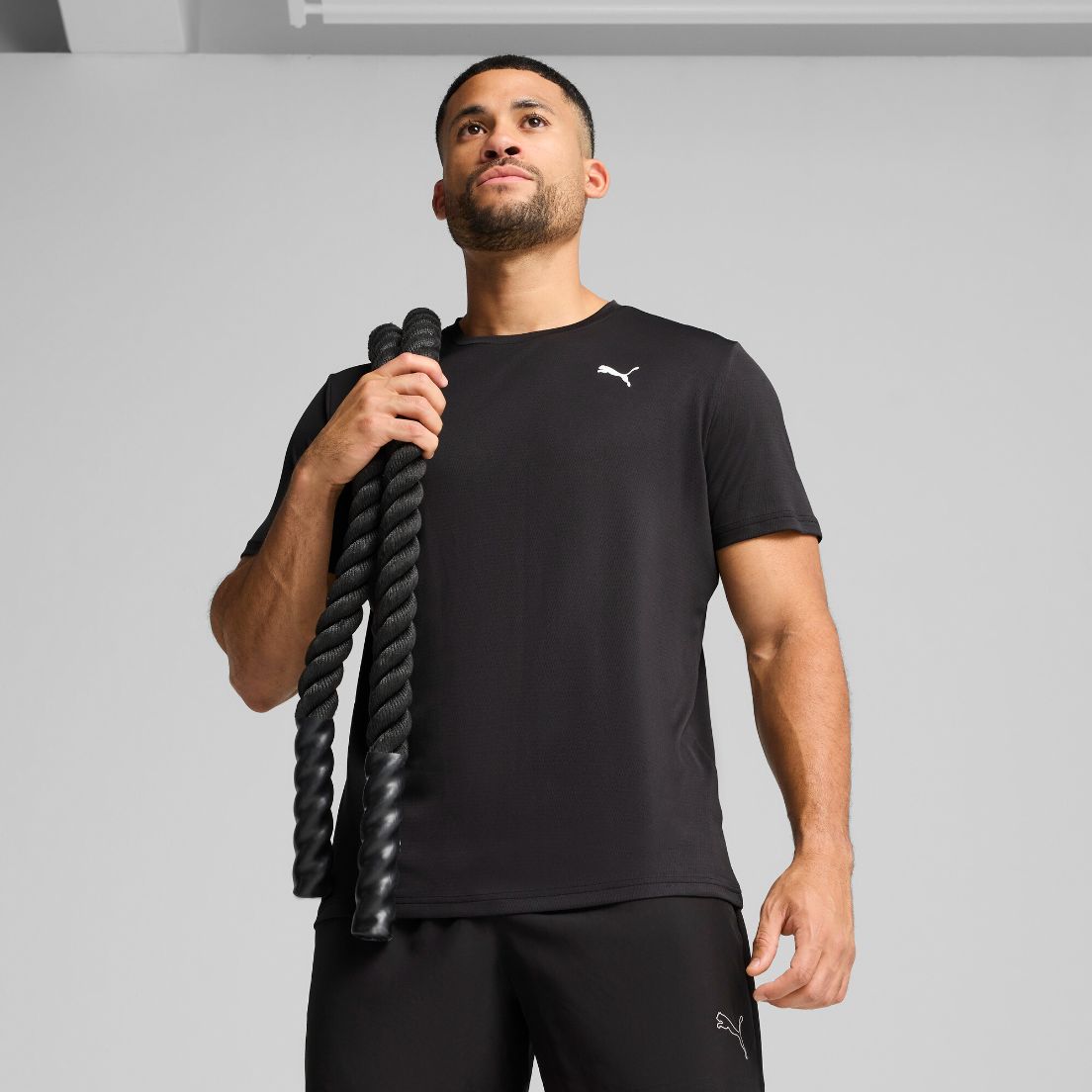 Remera Puma Tad Essentials Poly Texture De Hombre — imagen 3