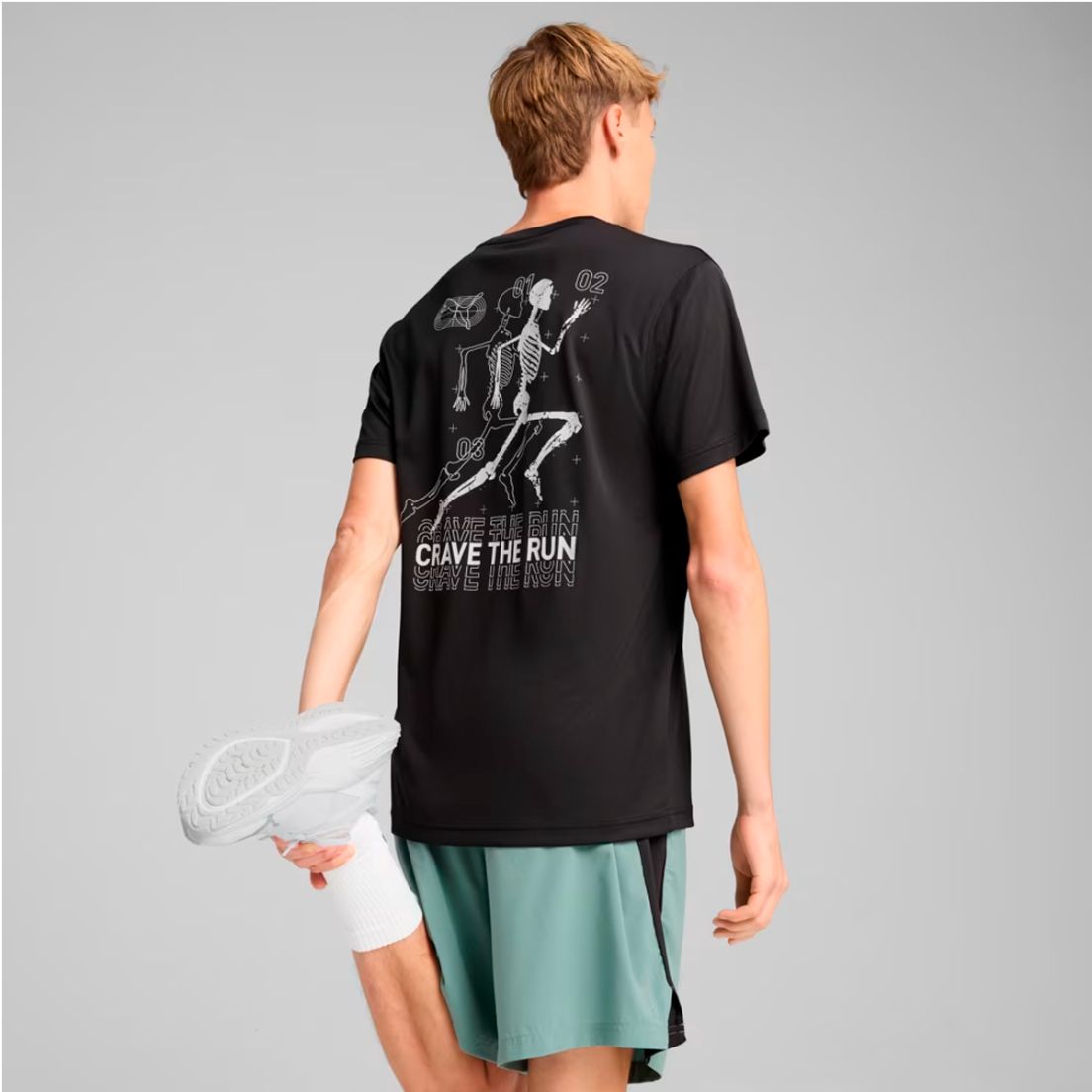 Remera Puma Graphics Skeleton De Hombre — imagen 4