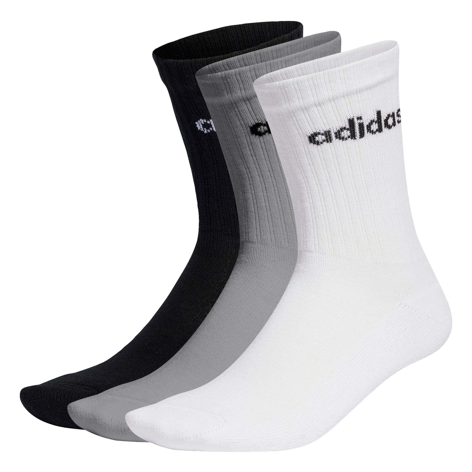 Medias adidas Acolchadas Linear Crew 3 Pares Unisex