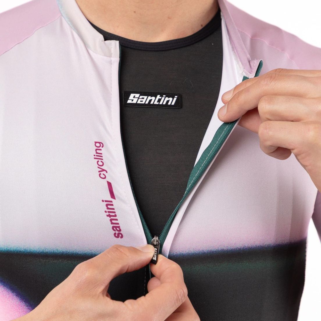 Remera De Ciclismo Santini Luce Unisex — imagen 6