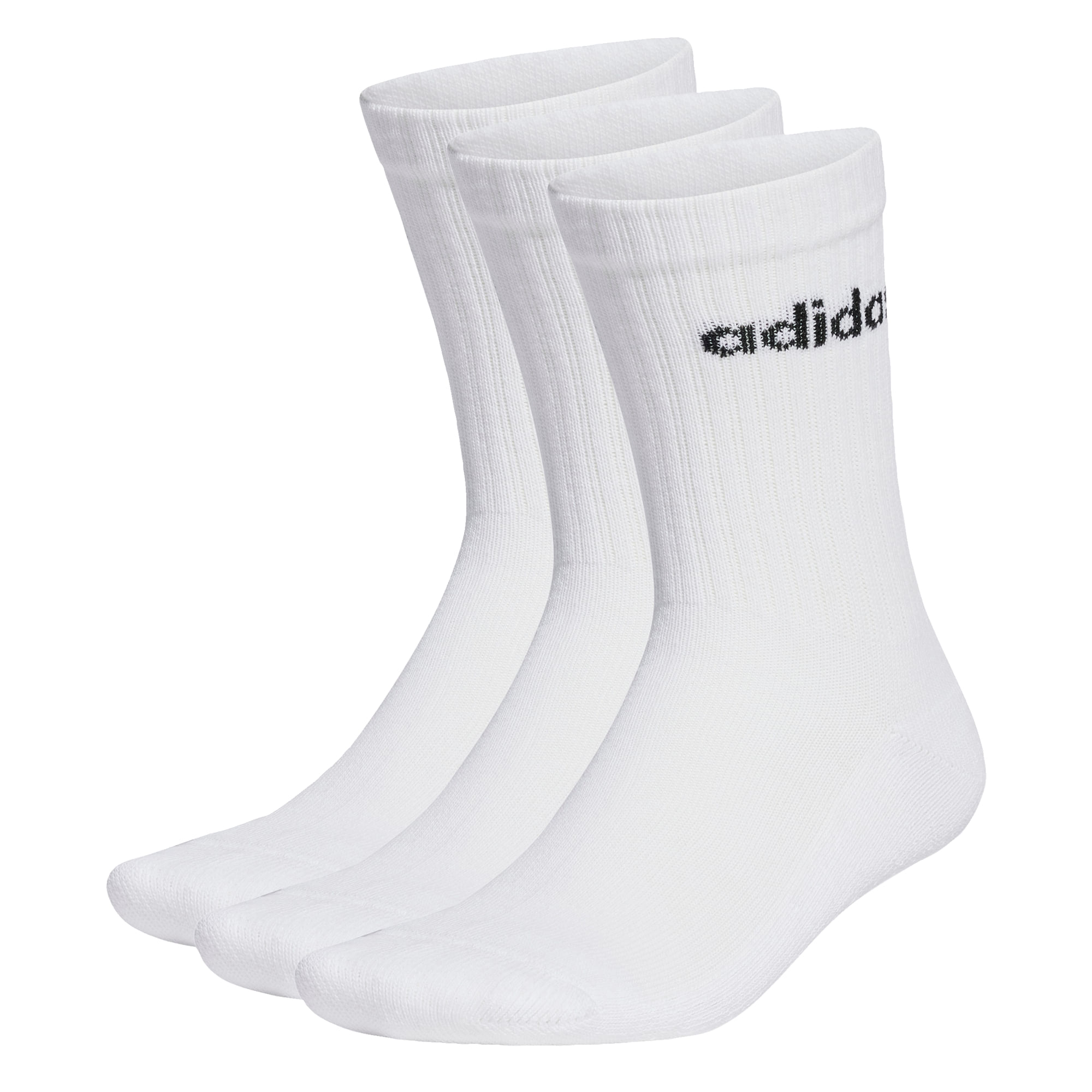 Medias adidas Acolchadas Linear Crew 3 Pares Unisex