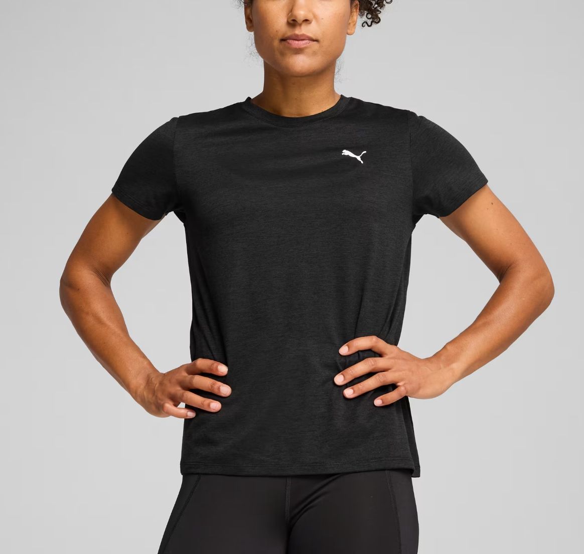 Remera Puma Tad Essential Heather De Mujer — imagen 4