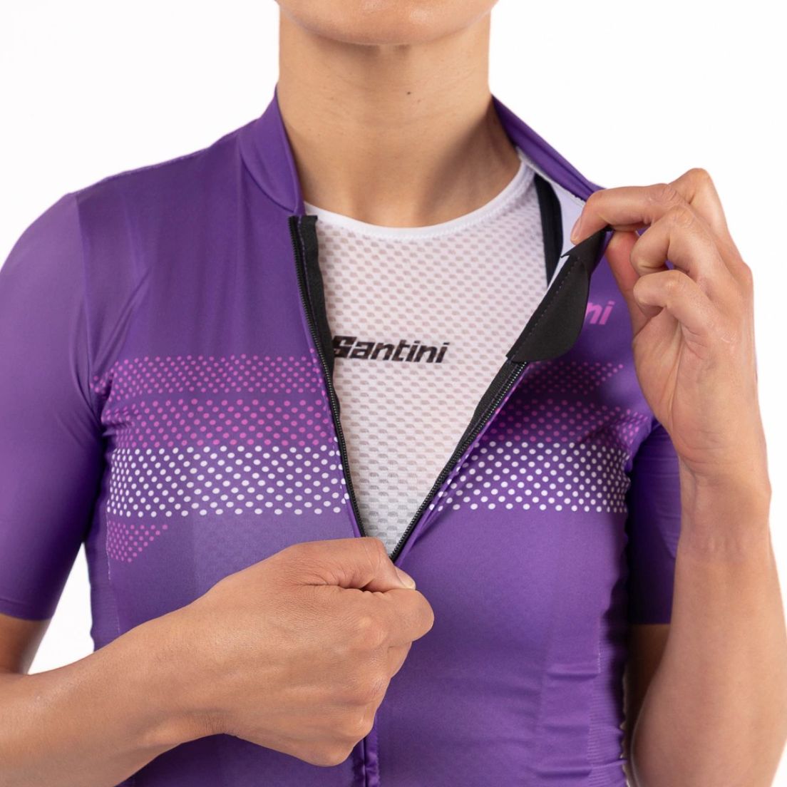 Remera De Ciclismo Santini Horizon De Mujer — imagen 4