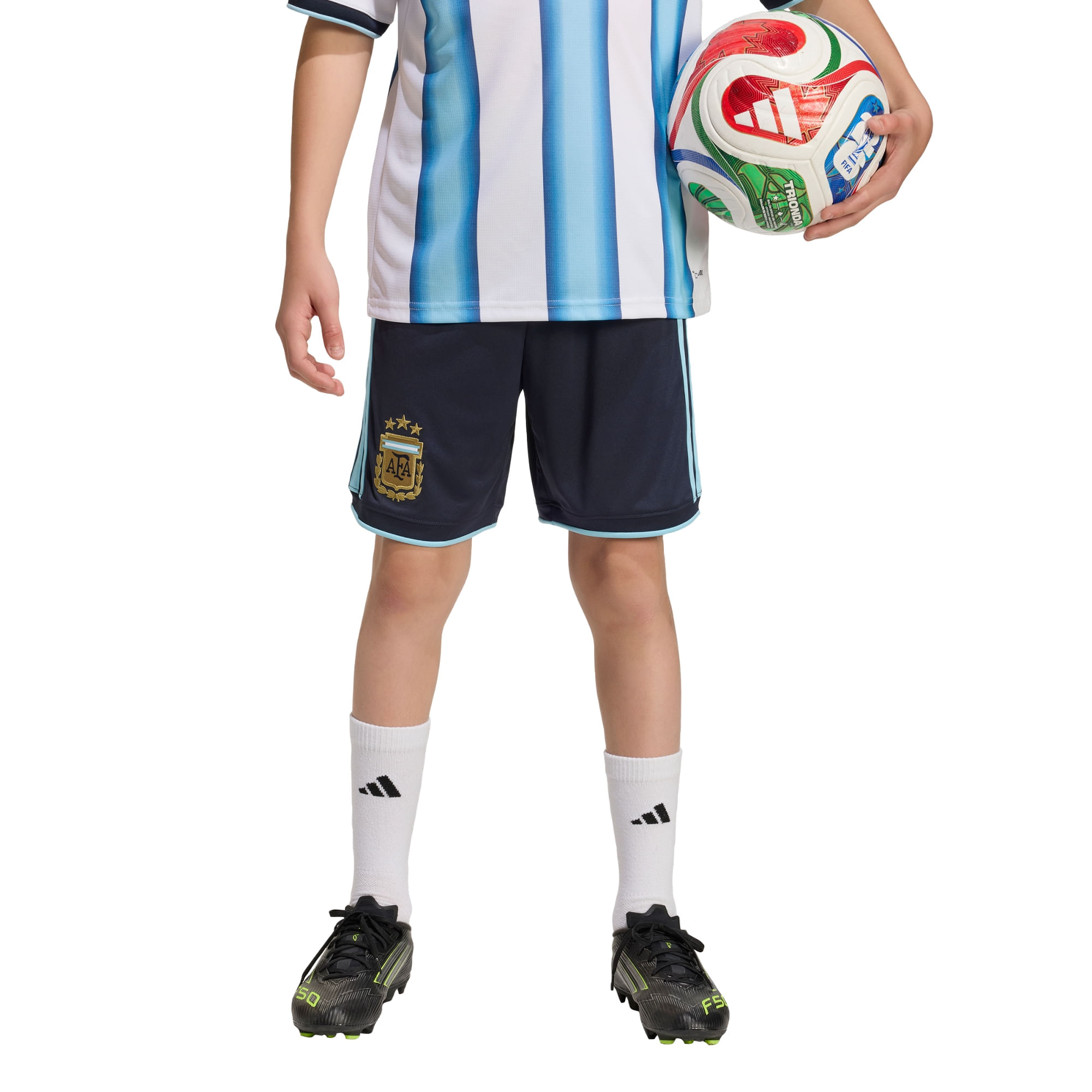 Shorts adidas Titular para Niños Selección Argentina 26 — imagen 2