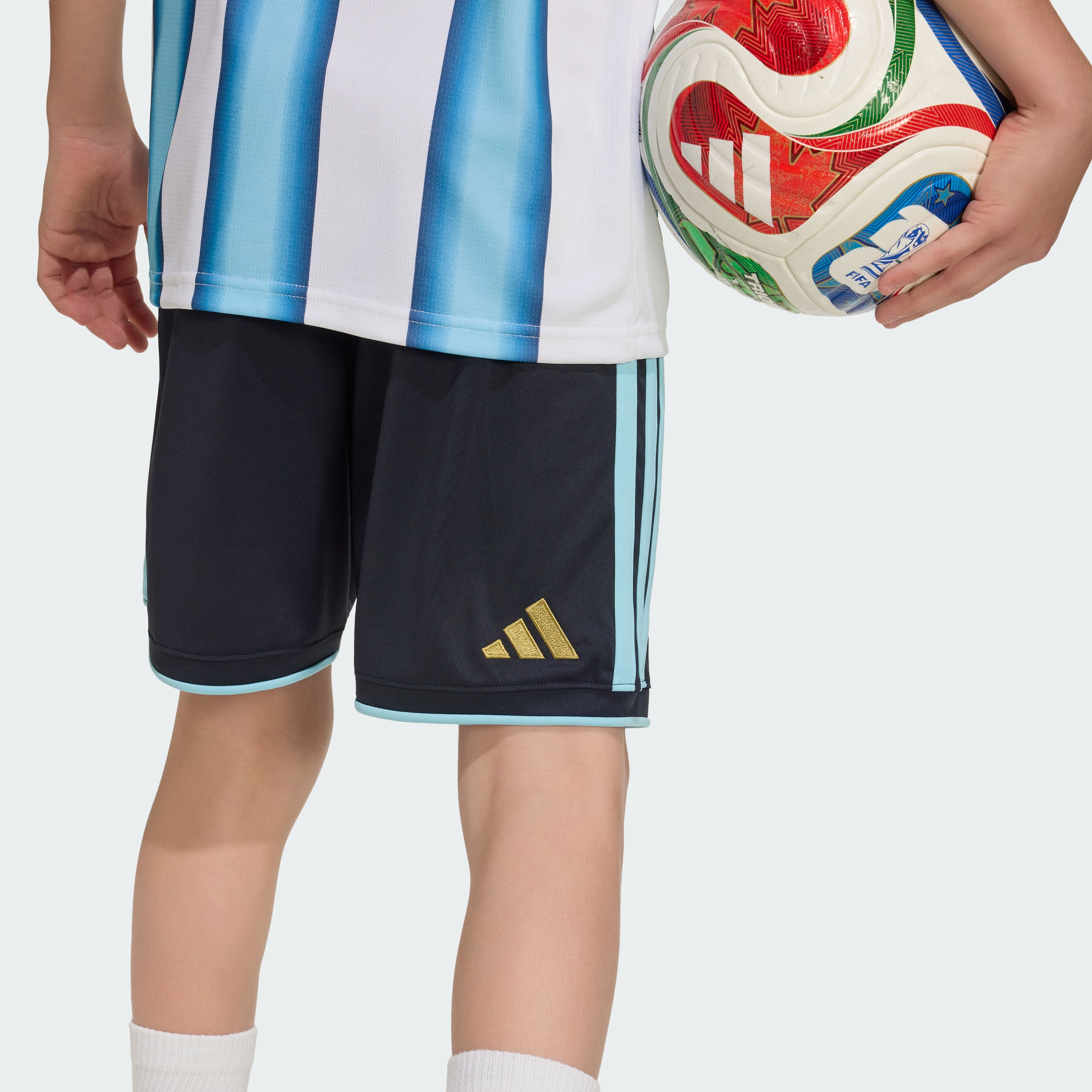 Shorts adidas Titular para Niños Selección Argentina 26 — imagen 5