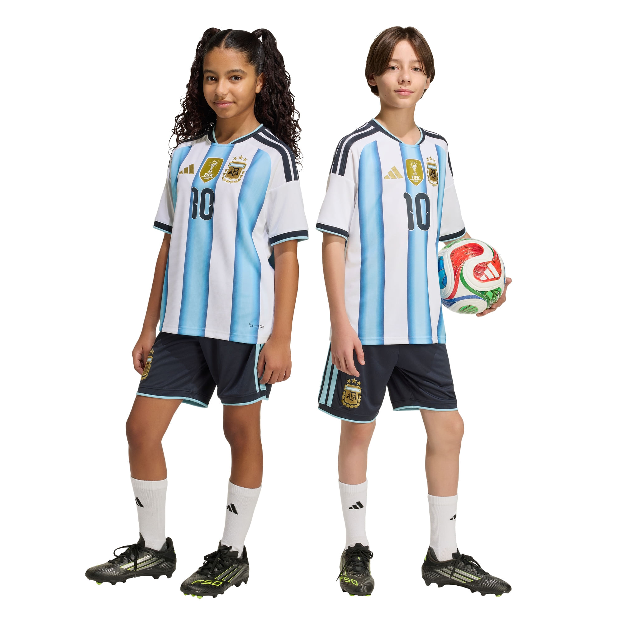 Shorts adidas Titular para Niños Selección Argentina 26 — imagen 6