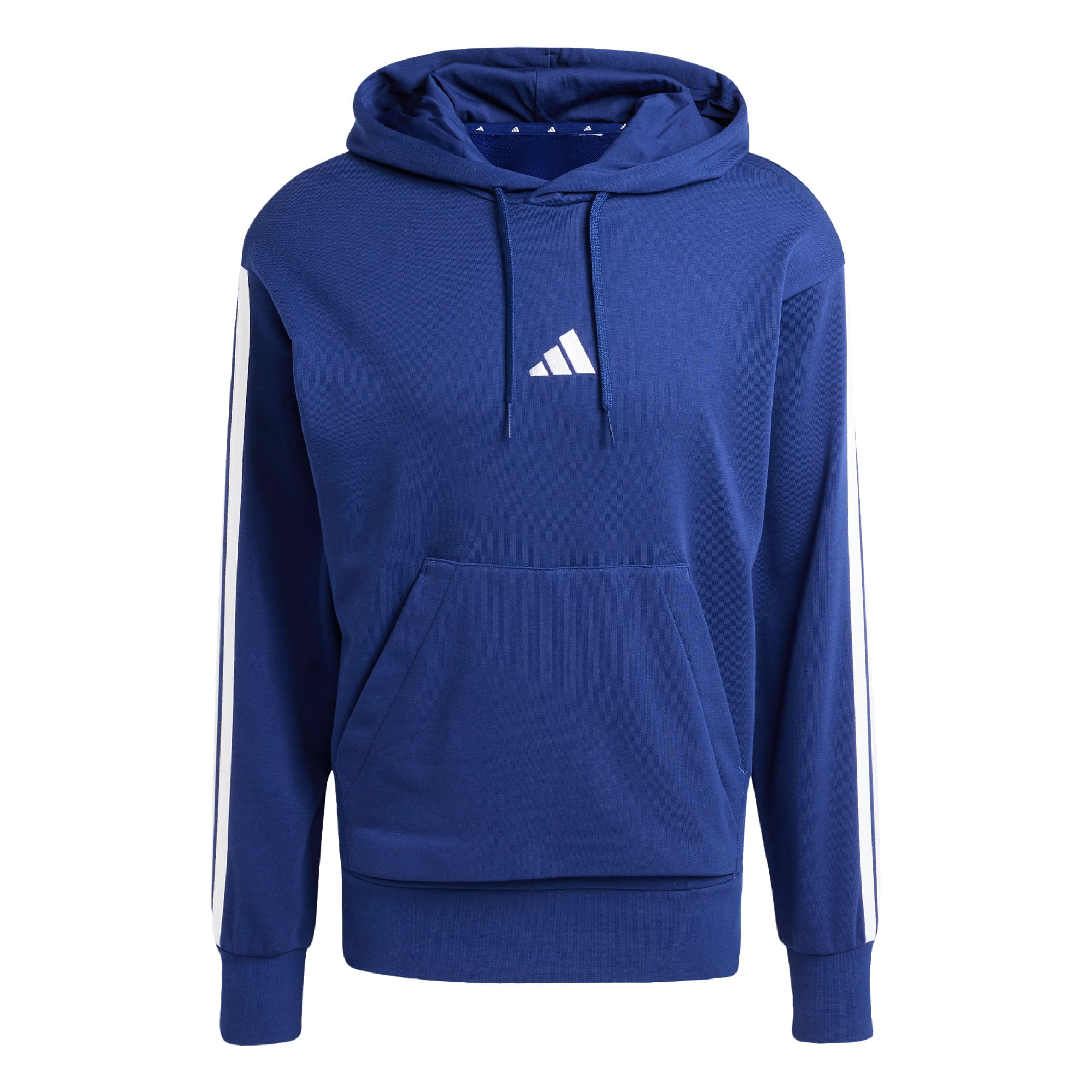Buzos adidas Campera con capucha french terry 3 Tiras Essentials Hombre