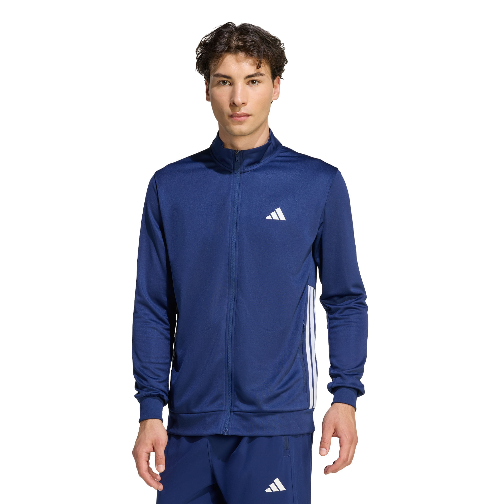 Buzos adidas CAMPERA DEPORTIVA WORKOUT ESSENTIALS ALL-SET 3 FRANJAS TEJIDA Hombre — imagen 2