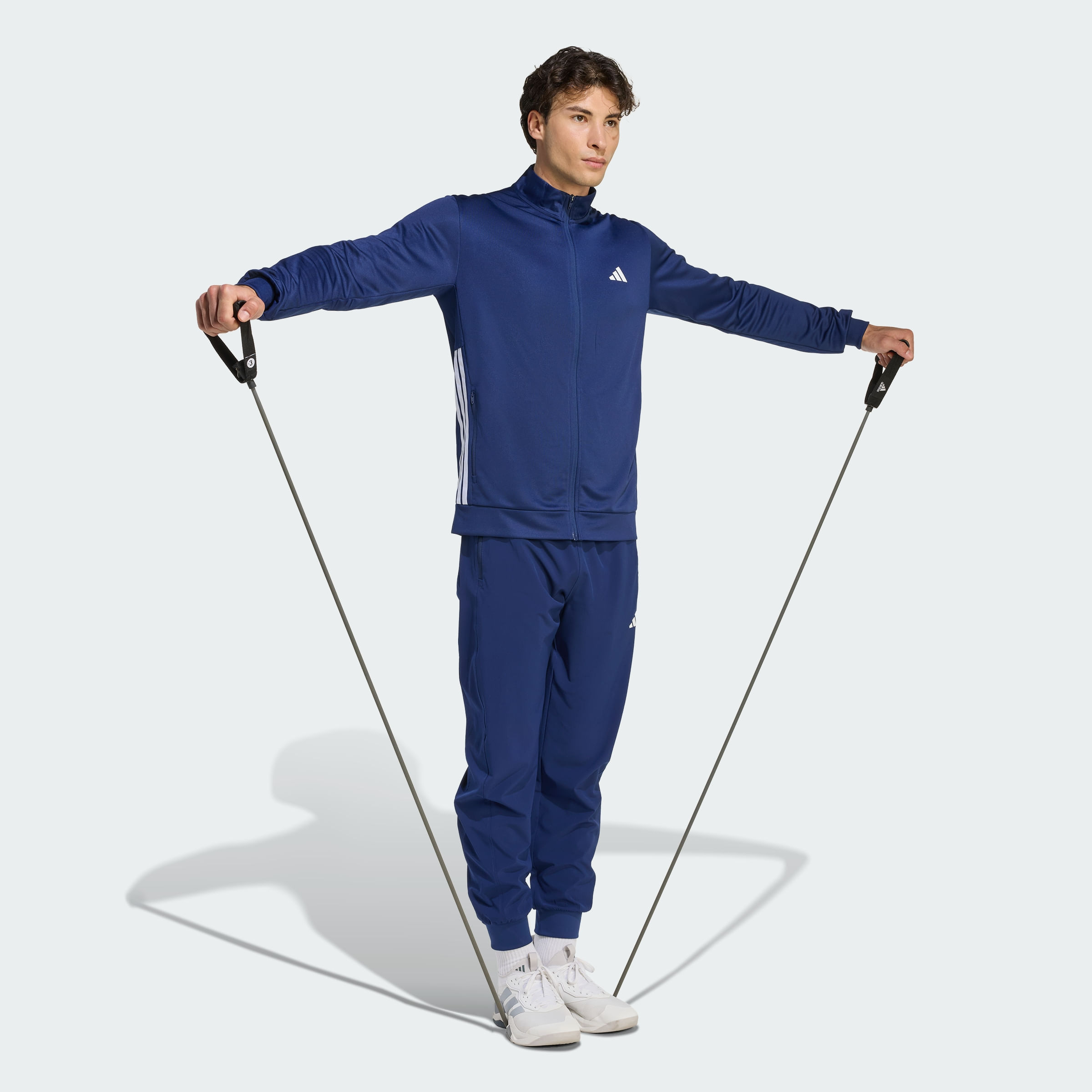 Buzos adidas CAMPERA DEPORTIVA WORKOUT ESSENTIALS ALL-SET 3 FRANJAS TEJIDA Hombre — imagen 6