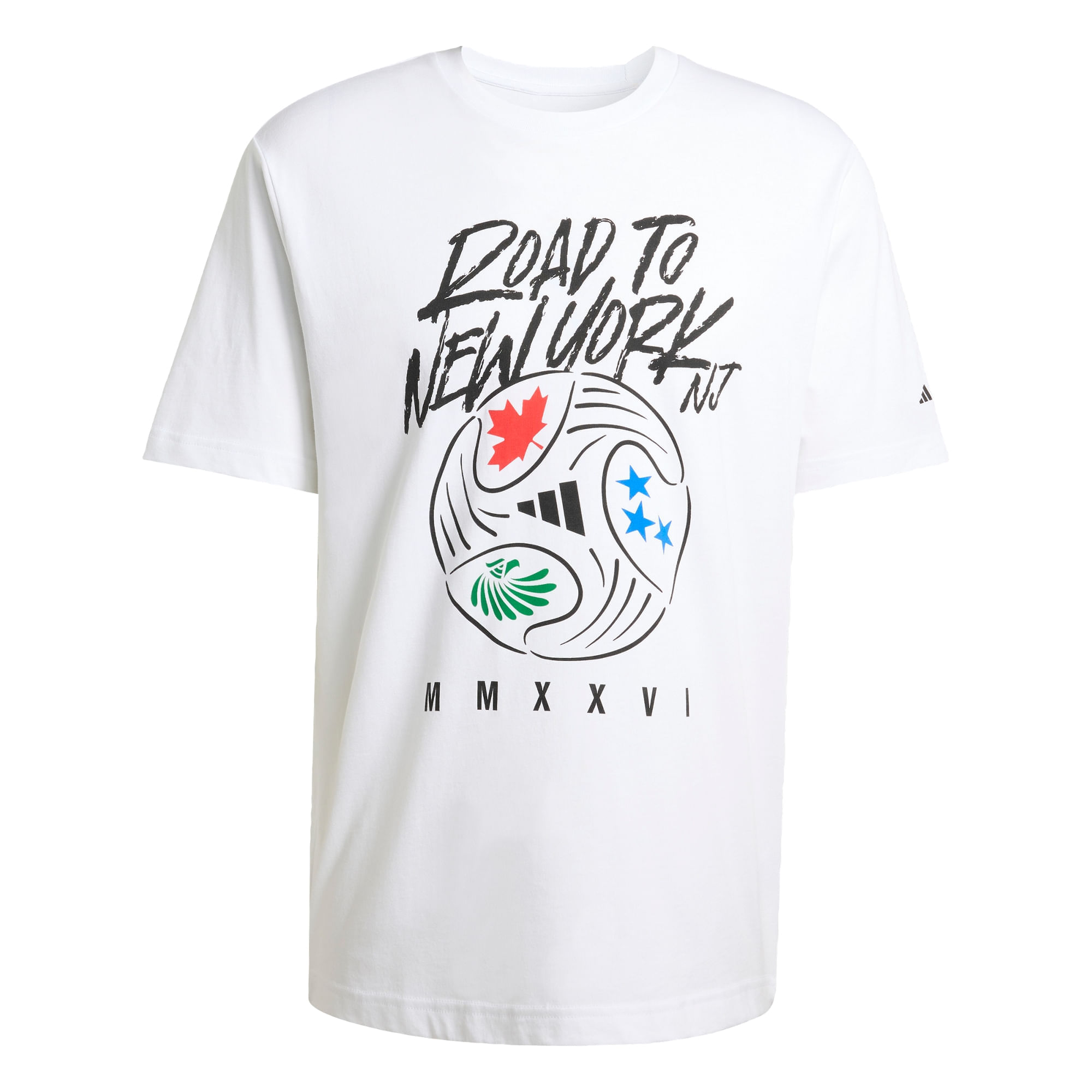Remeras estampadas adidas REMERA GRAPHIC FIFA WC ROAD TO NY NJ Hombre