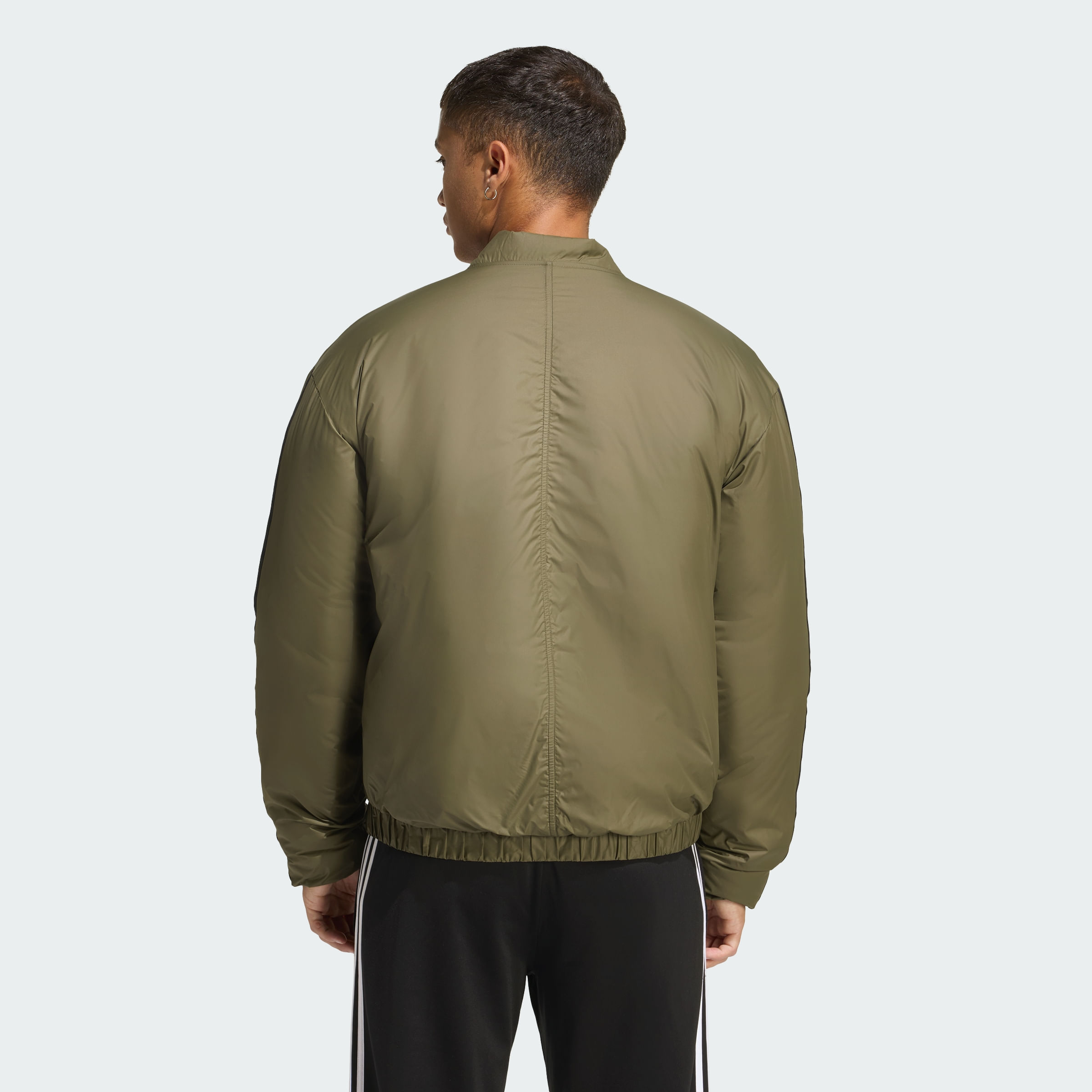 Campera adidas Bómber Aislantes Essentials CLIMAWARM 3 Tiras Hombre — imagen 3