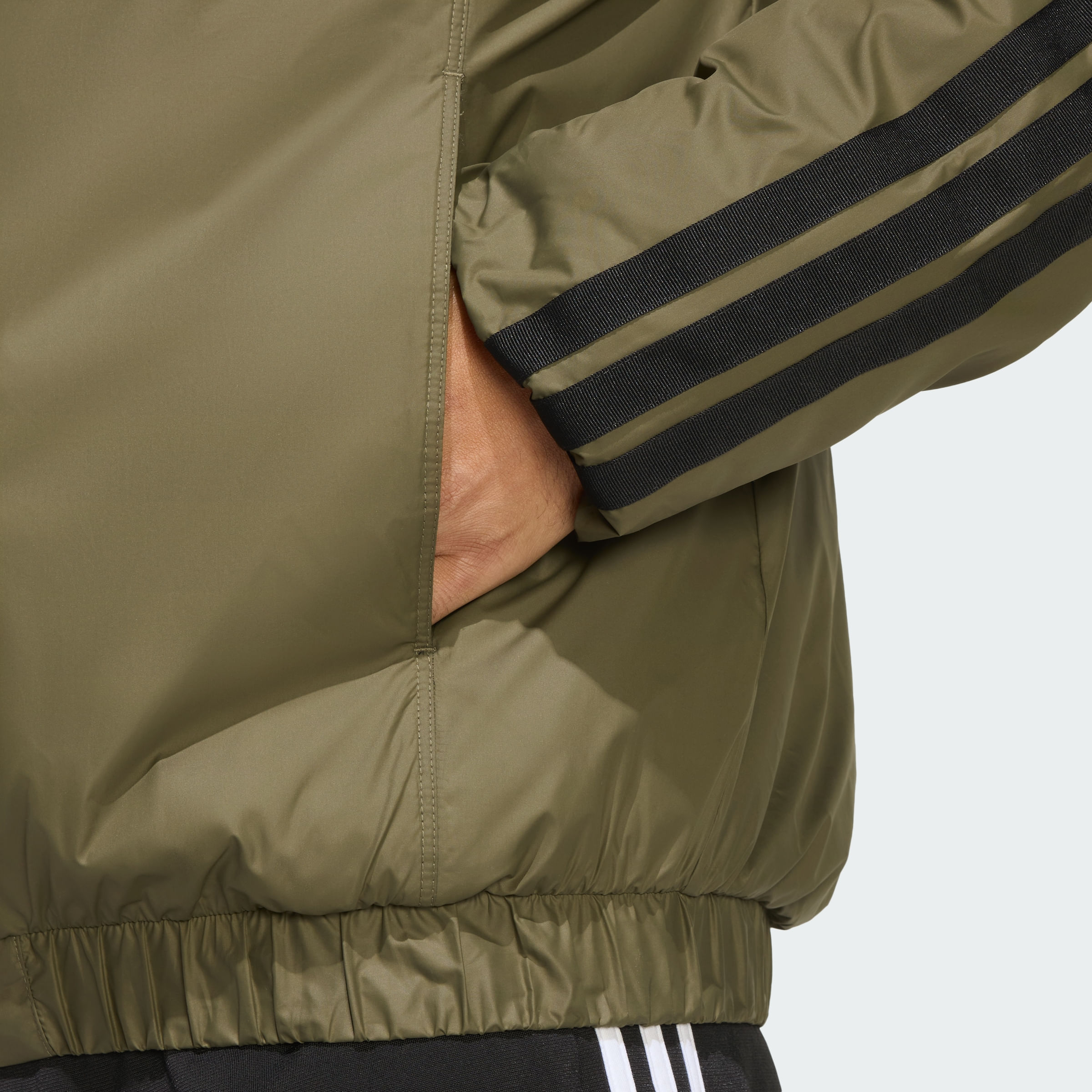 Campera adidas Bómber Aislantes Essentials CLIMAWARM 3 Tiras Hombre — imagen 5