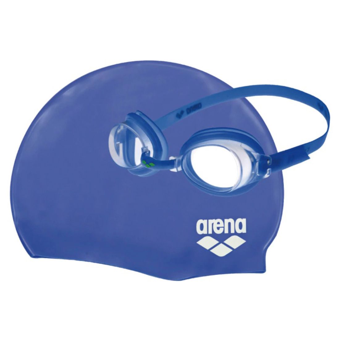 Set De Natación Arena Antiparras Y Gorro Pool De Niños