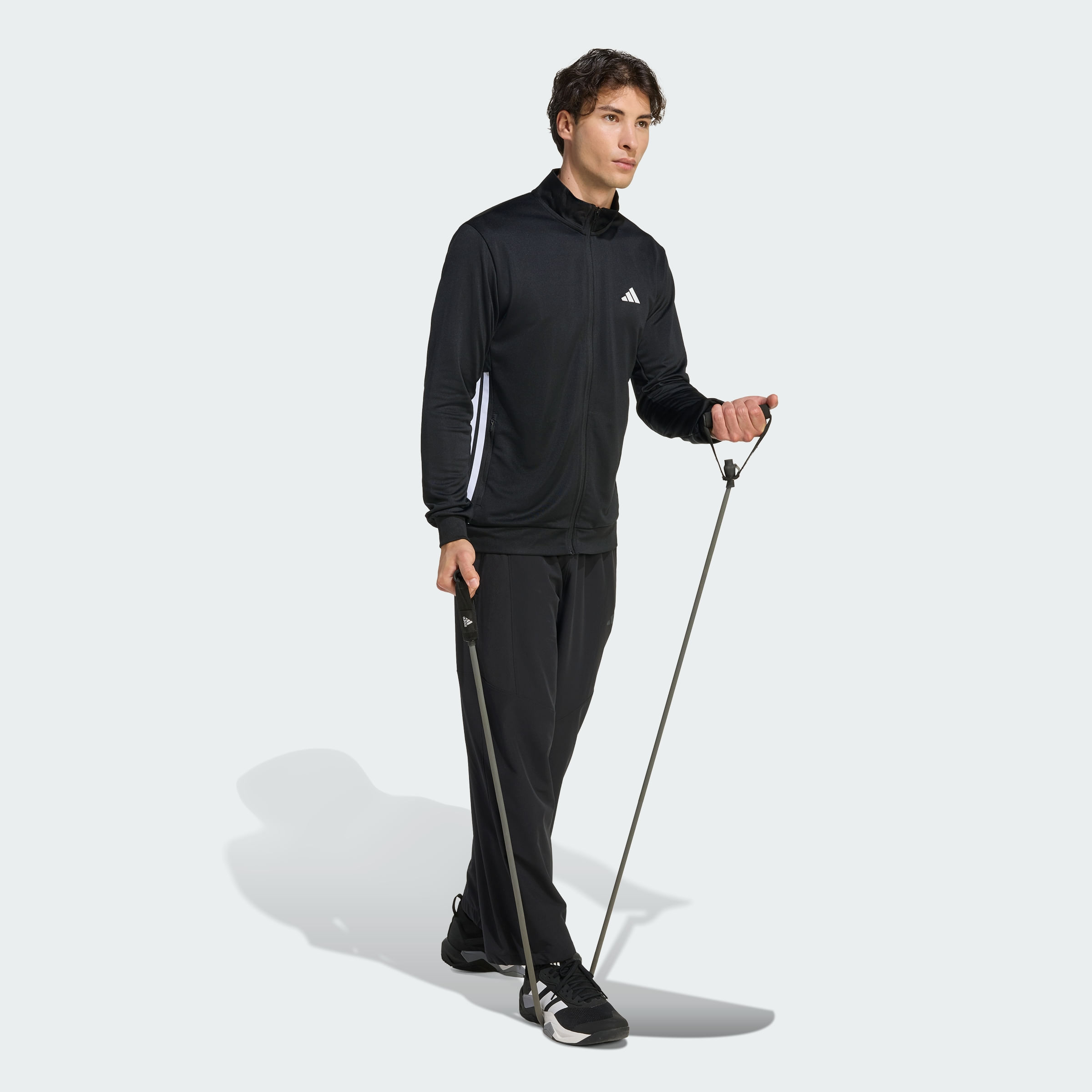 Campera adidas TEJIDA WORKOUT ESSENTIALS ALL-SET CON LAS 3 TIRAS Hombre — imagen 6