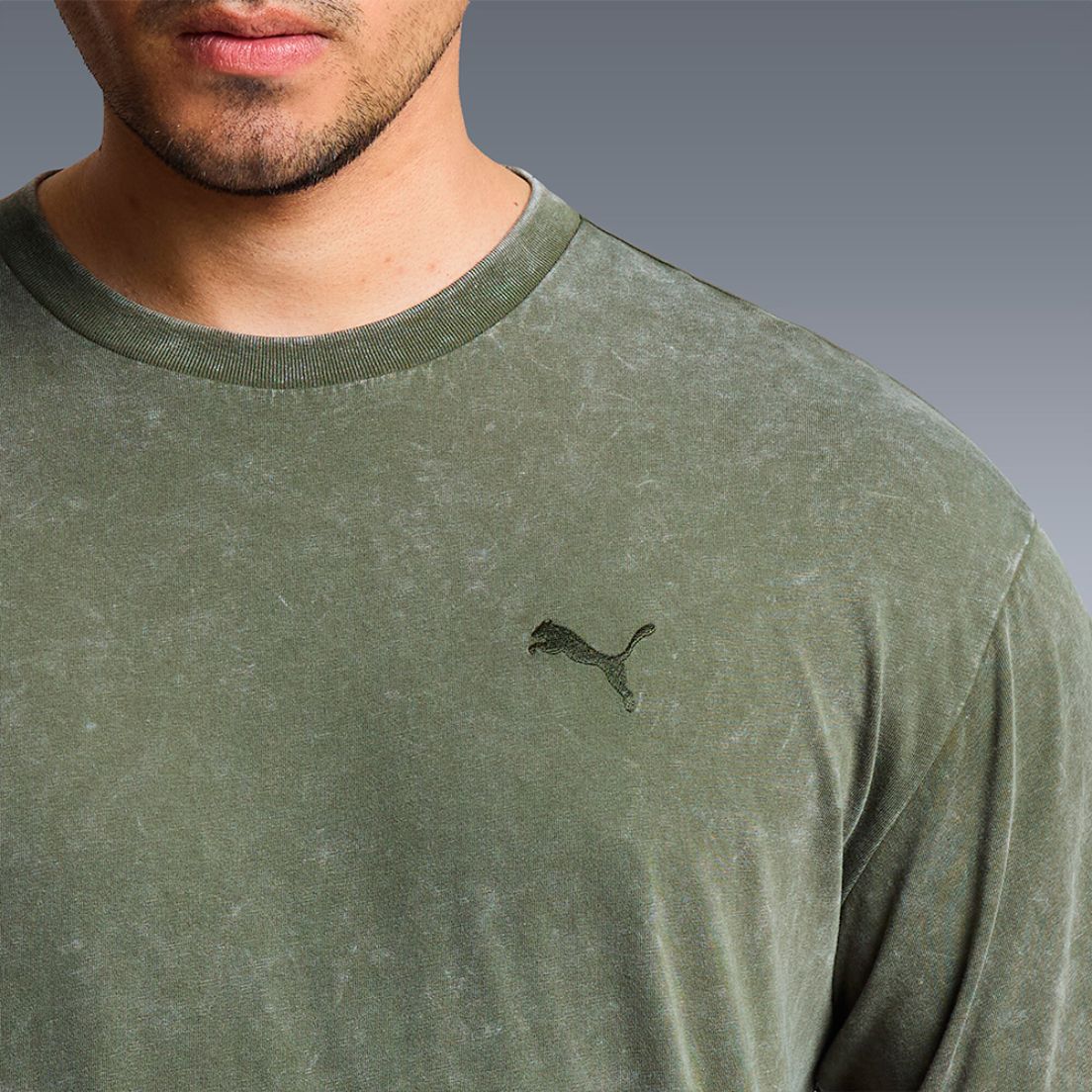 Remera Puma Essentials Elevated Wash De Hombre — imagen 3