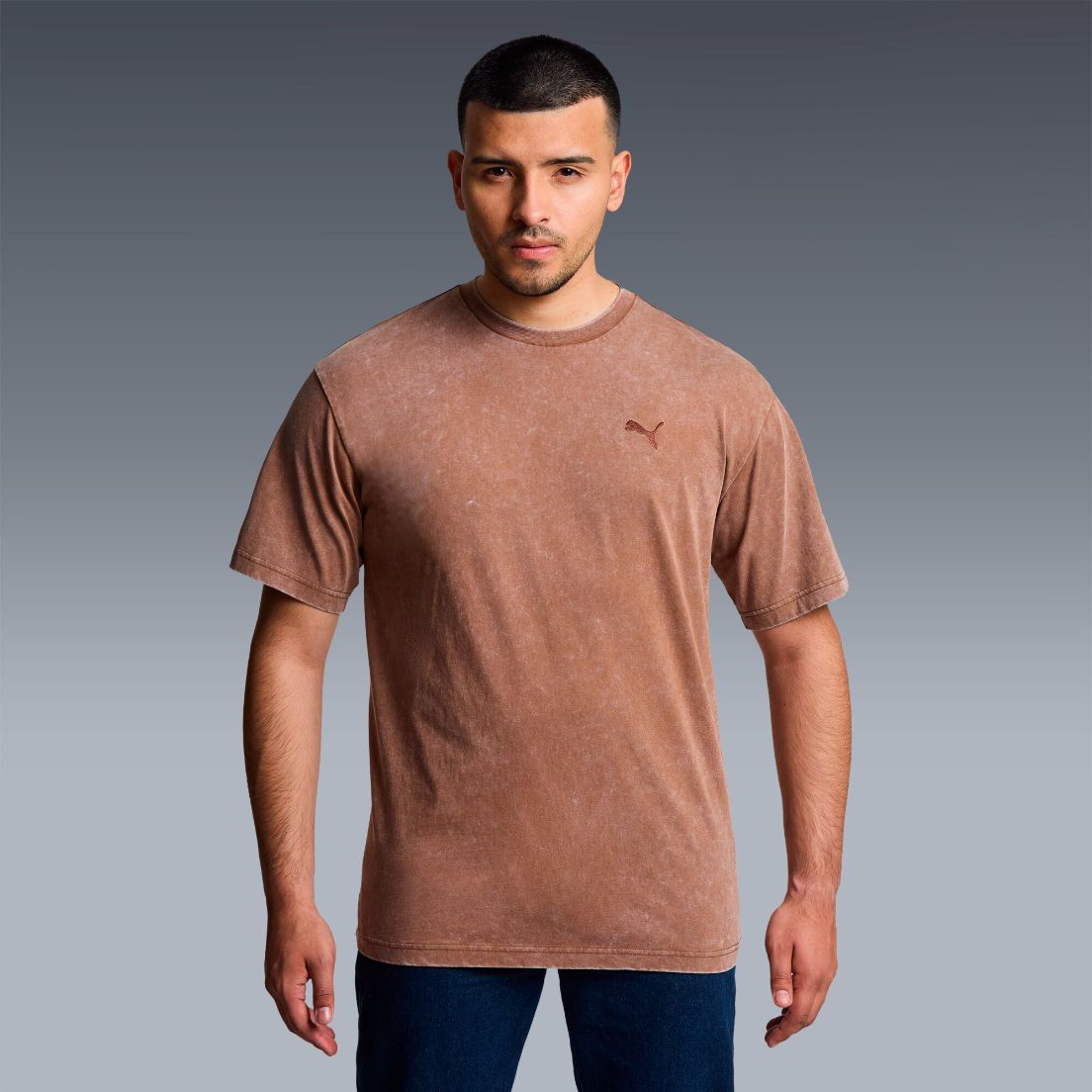 Remera Puma Essentials Elevated Wash De Hombre — imagen 4