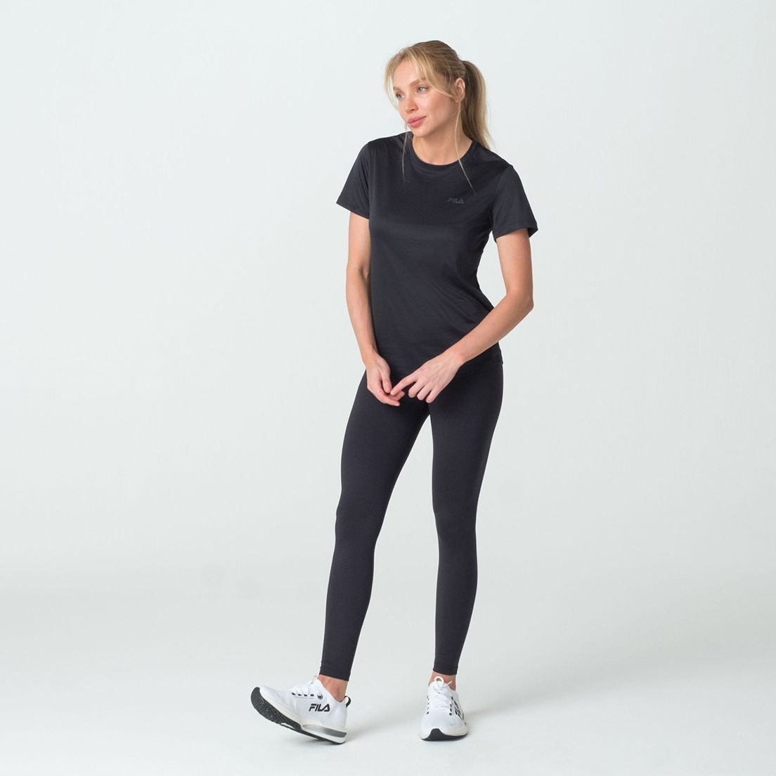 Remera Fila Basic Sports Polygin De Mujer — imagen 3