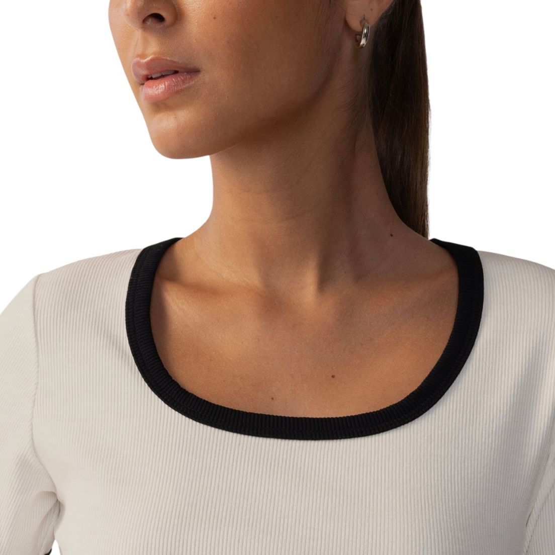 Remera Fila Cropped Rib De Mujer — imagen 4