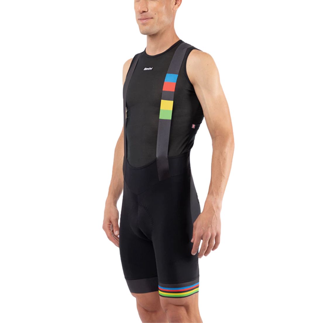 Calza De Ciclismo Santini C/Tiradores De Hombre