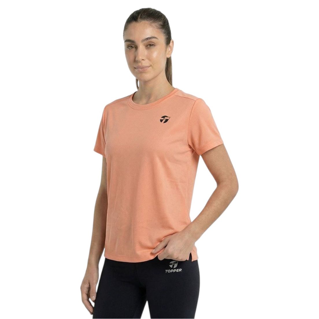 Remera Topper Running Basic De Mujer
