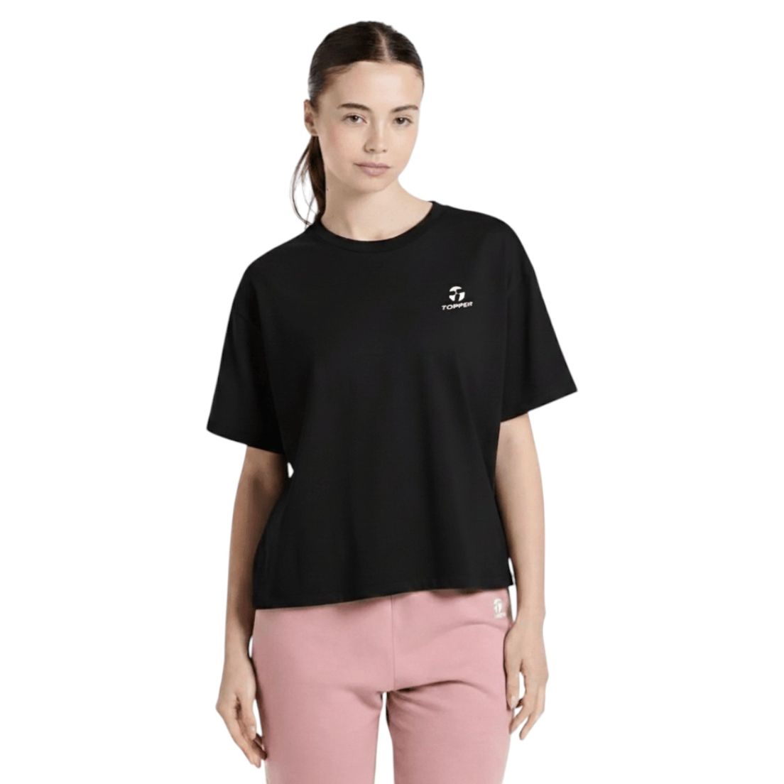 Remera Topper Oversize Basica De Mujer — imagen 4