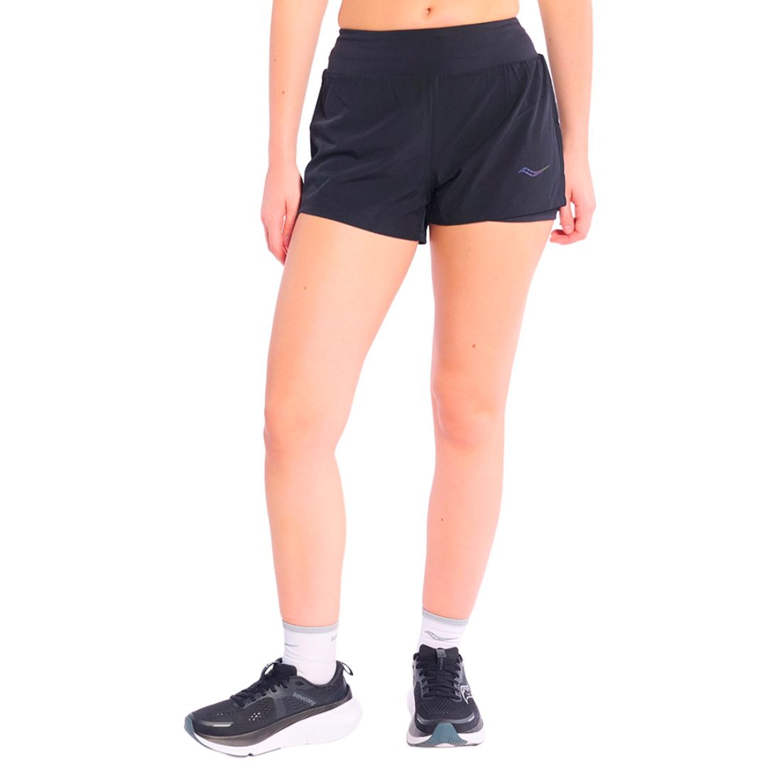 Short Saucony Outpace 2 In 1 De Mujer