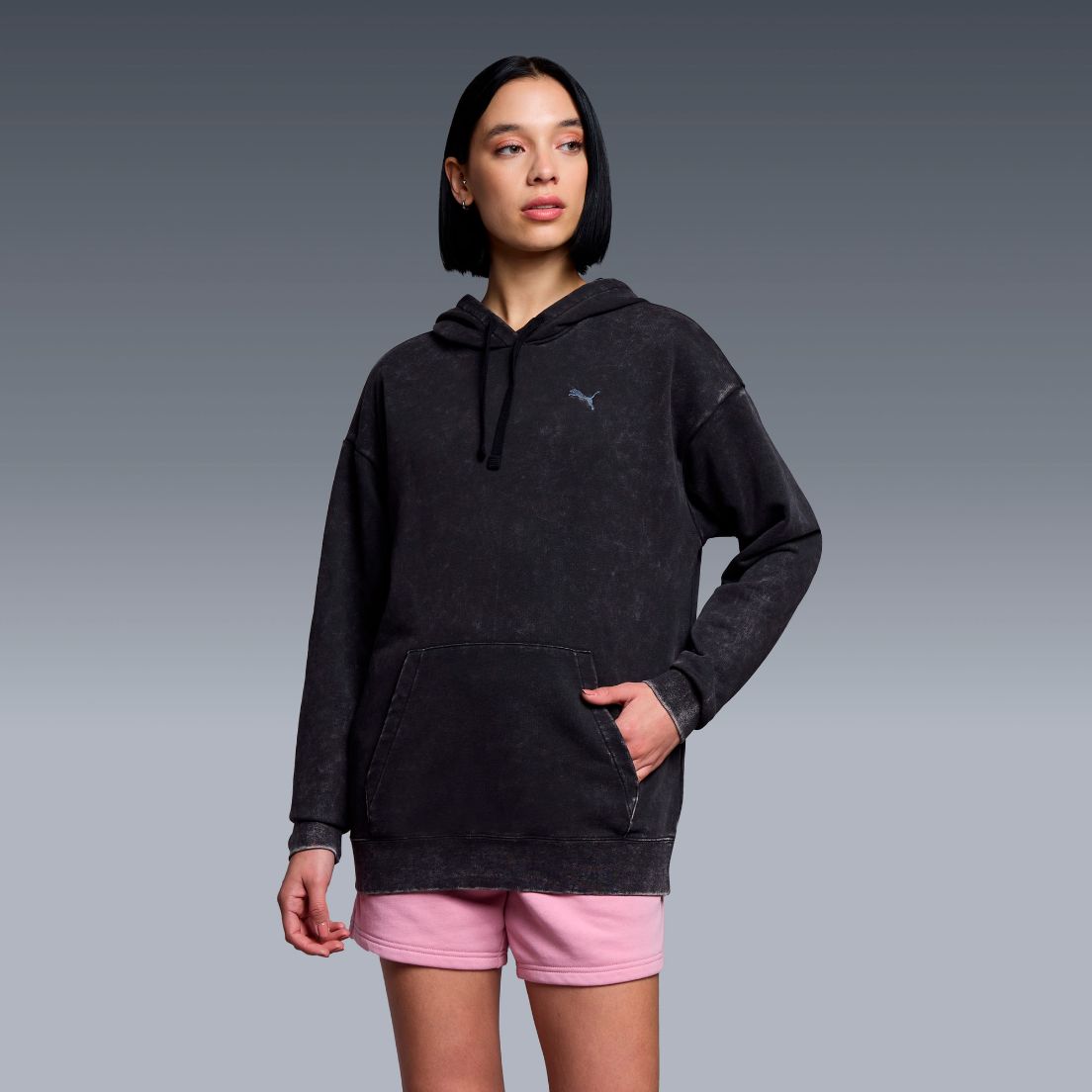 Buzo Puma Ess Elevated Wash De Mujer — imagen 4