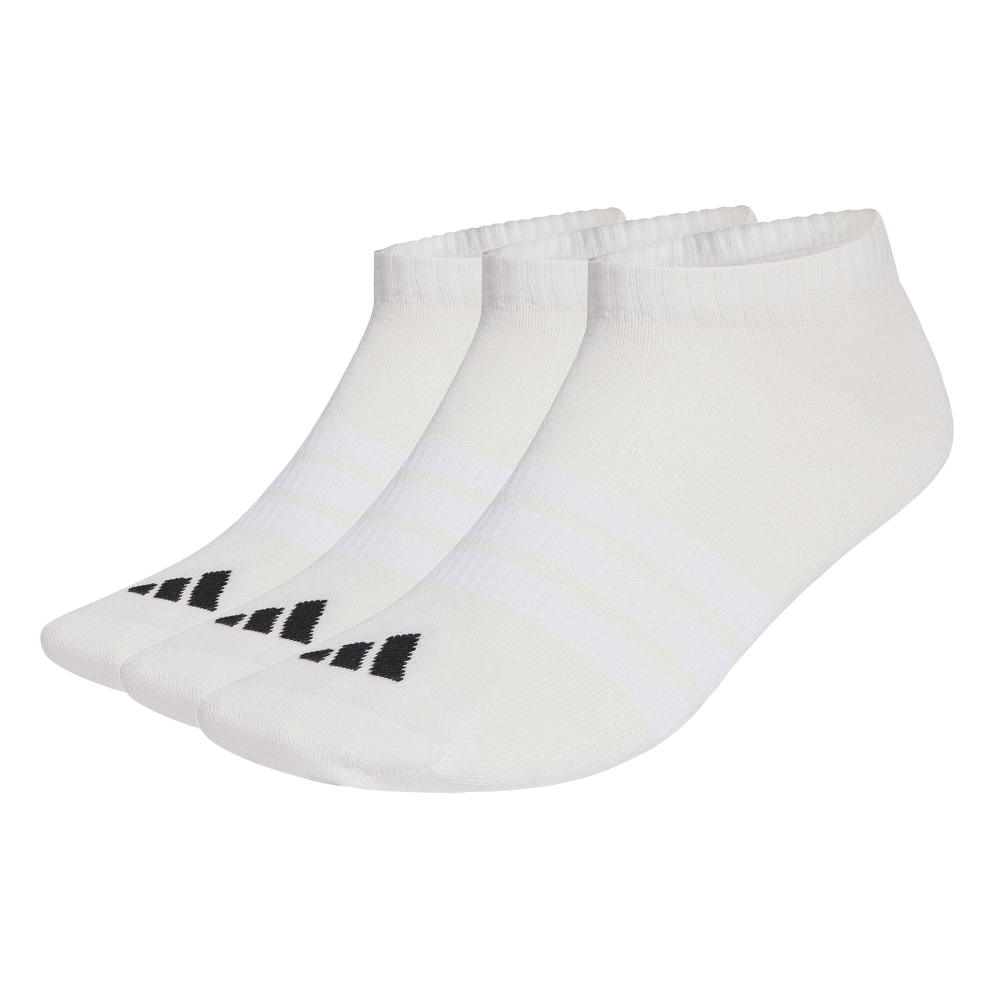 Medias adidas de Caña Baja Thin &amp; Light Essentials, Paquete 3 Pares Unisex