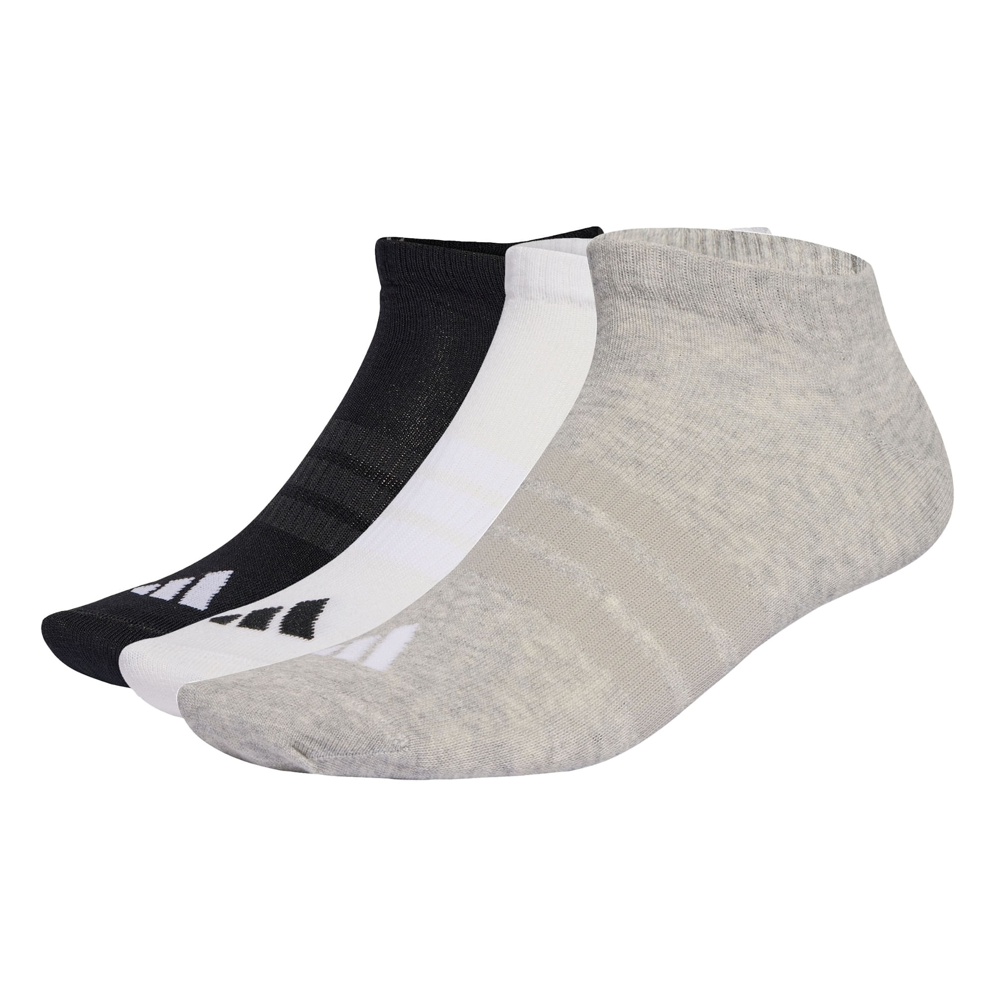Medias adidas de Caña Baja Thin &amp; Light Essentials, Paquete 3 Pares Unisex